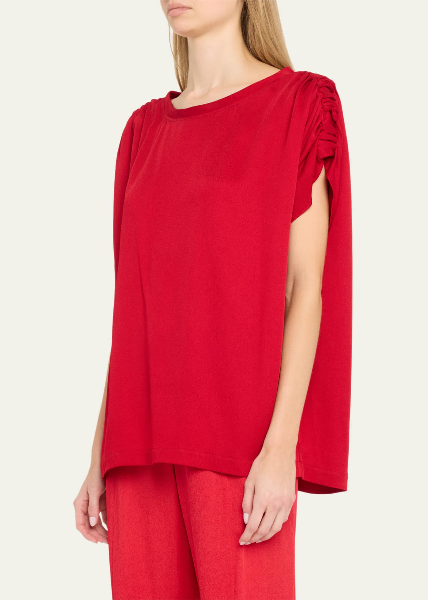 Zero + Maria Cornejo Ruched Muscle Top Image 4 of 5