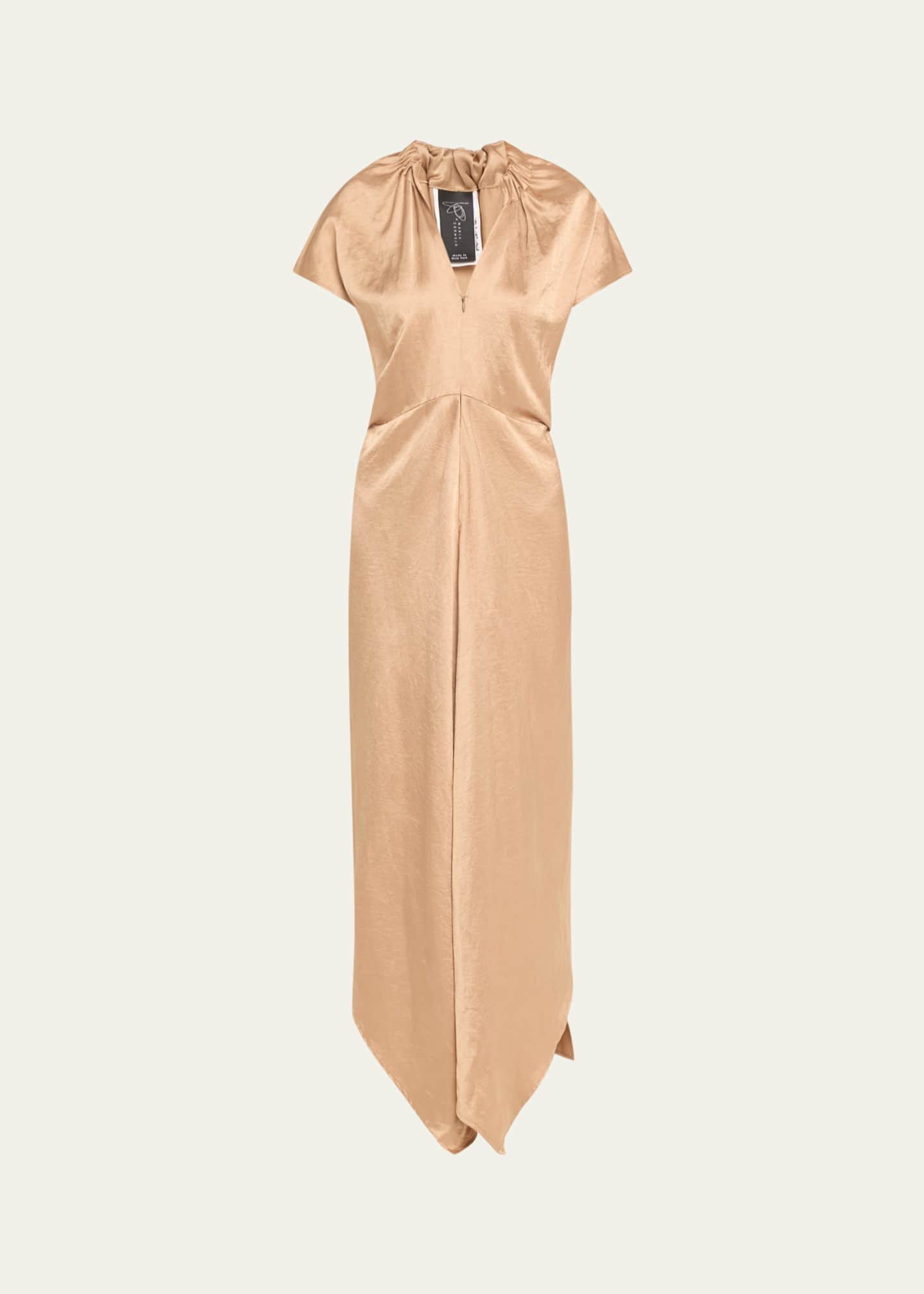 Zero + Maria Cornejo Long Ruched Stella Dress Image 1 of 5