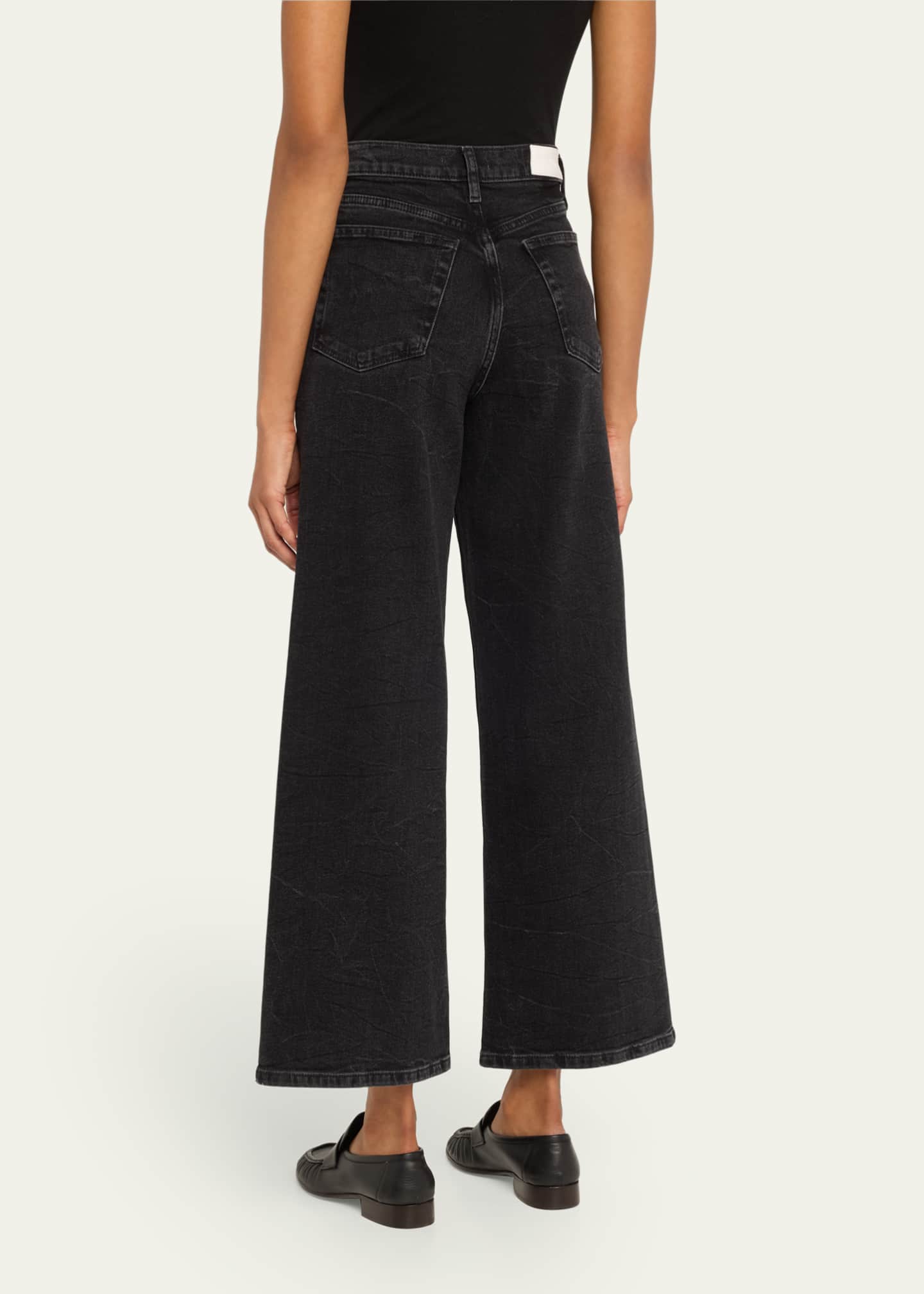 RE/DONE High-Rise Wide Crop Jeans Image 3 of 5
