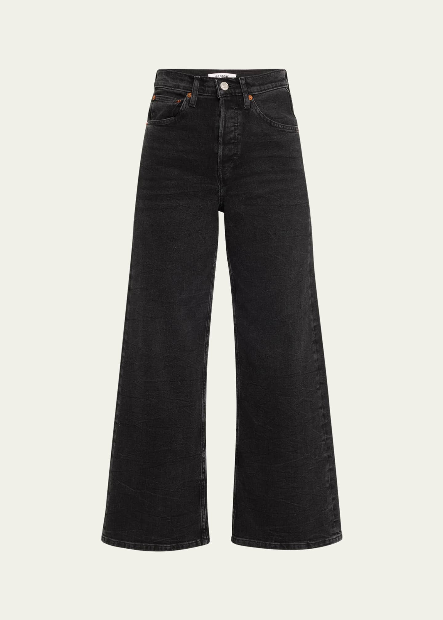 RE/DONE High-Rise Wide Crop Jeans Image 1 of 5