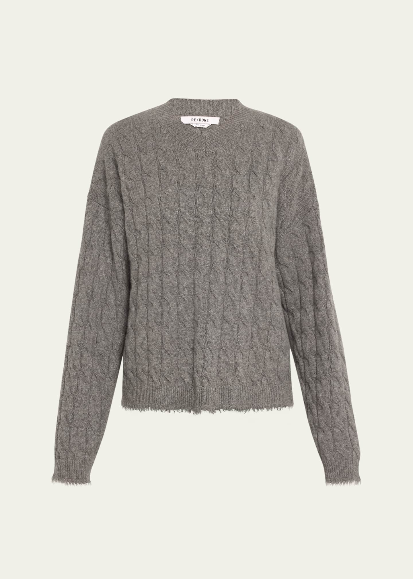 RE/DONE Cashmere V-Neck Sweater Image 1 of 5