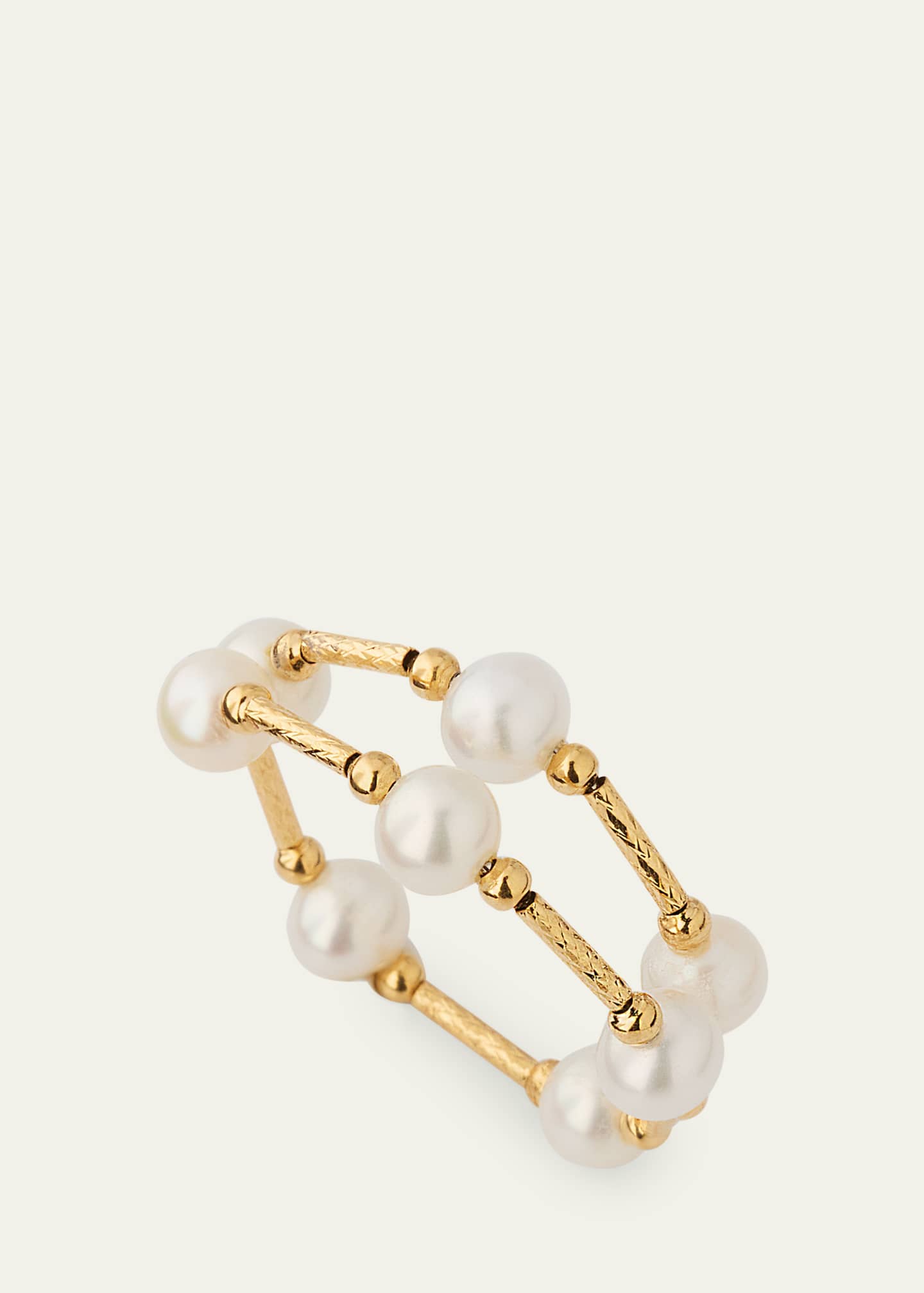 ATLAS LOVE 18K Marina Multi Pearl Prism Ring Image 3 of 4