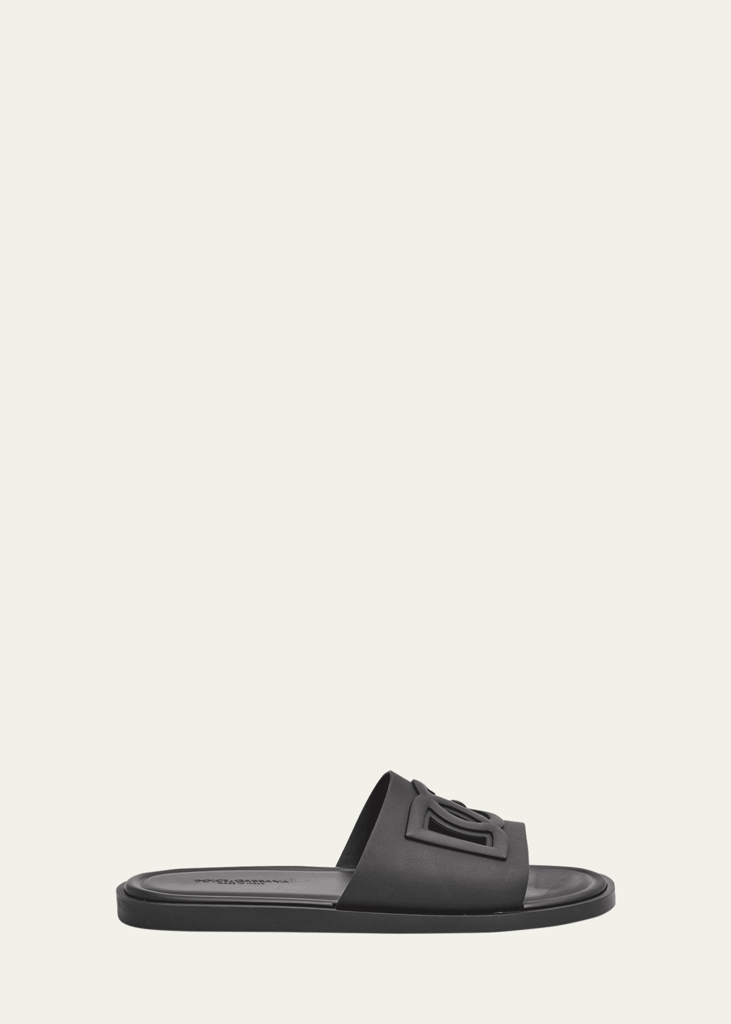 Dolce&Gabbana Men's Rubber Beachwear Pool Slides - Bergdorf Goodman