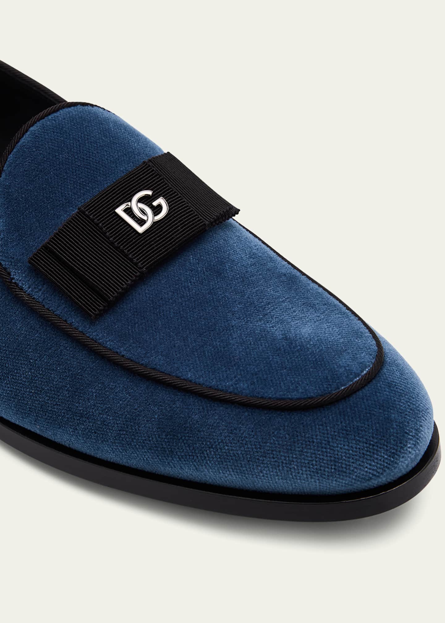 Dolce&Gabbana Men's Textile Smoking Slippers Image 4 of 4