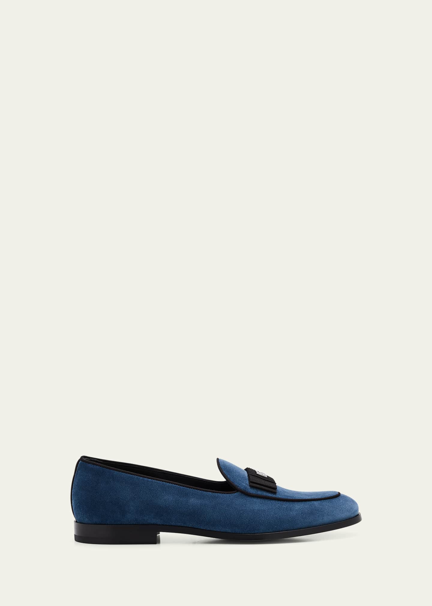 Dolce&Gabbana Men's Textile Smoking Slippers Image 1 of 4