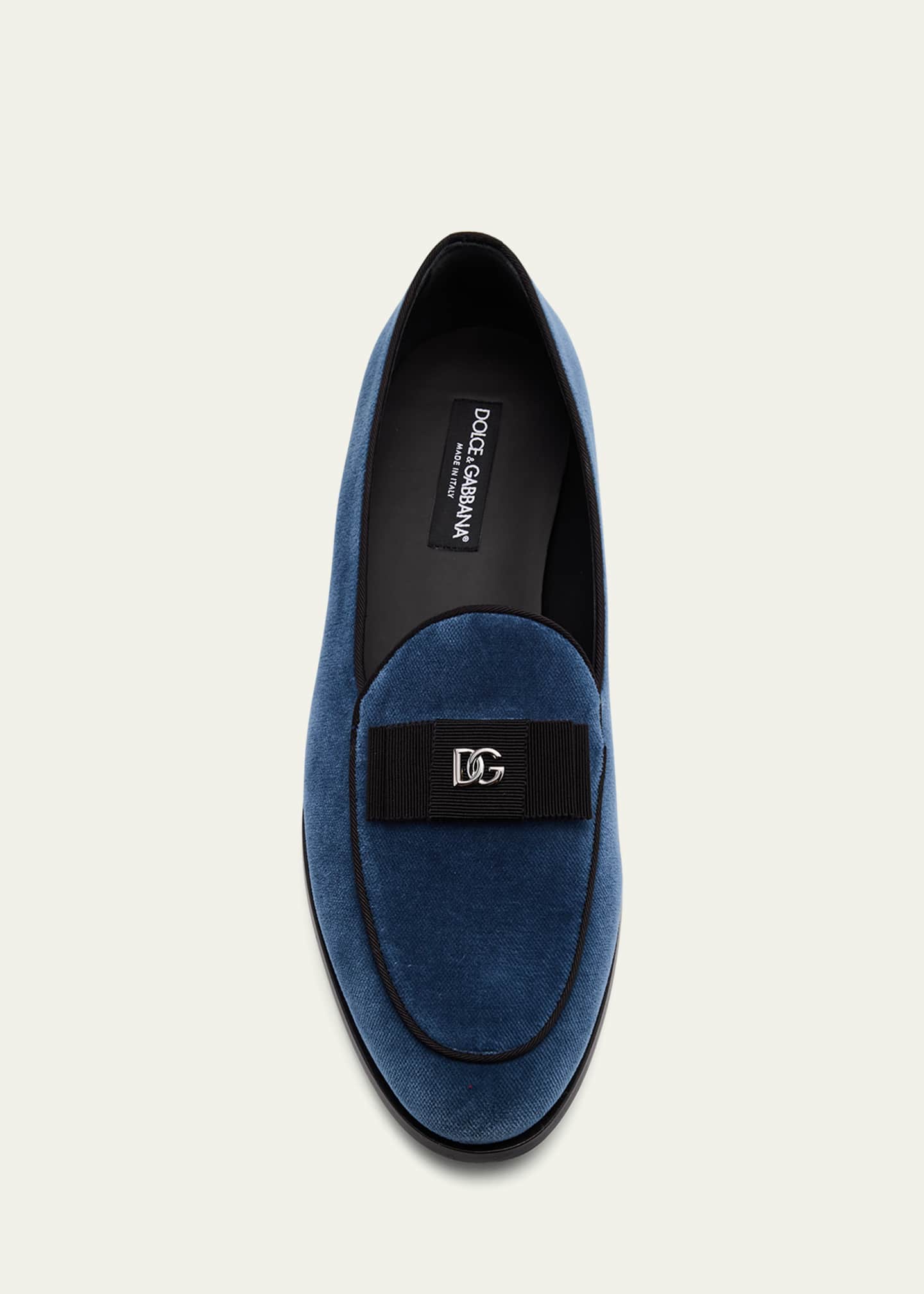 Dolce&Gabbana Men's Textile Smoking Slippers Image 3 of 4
