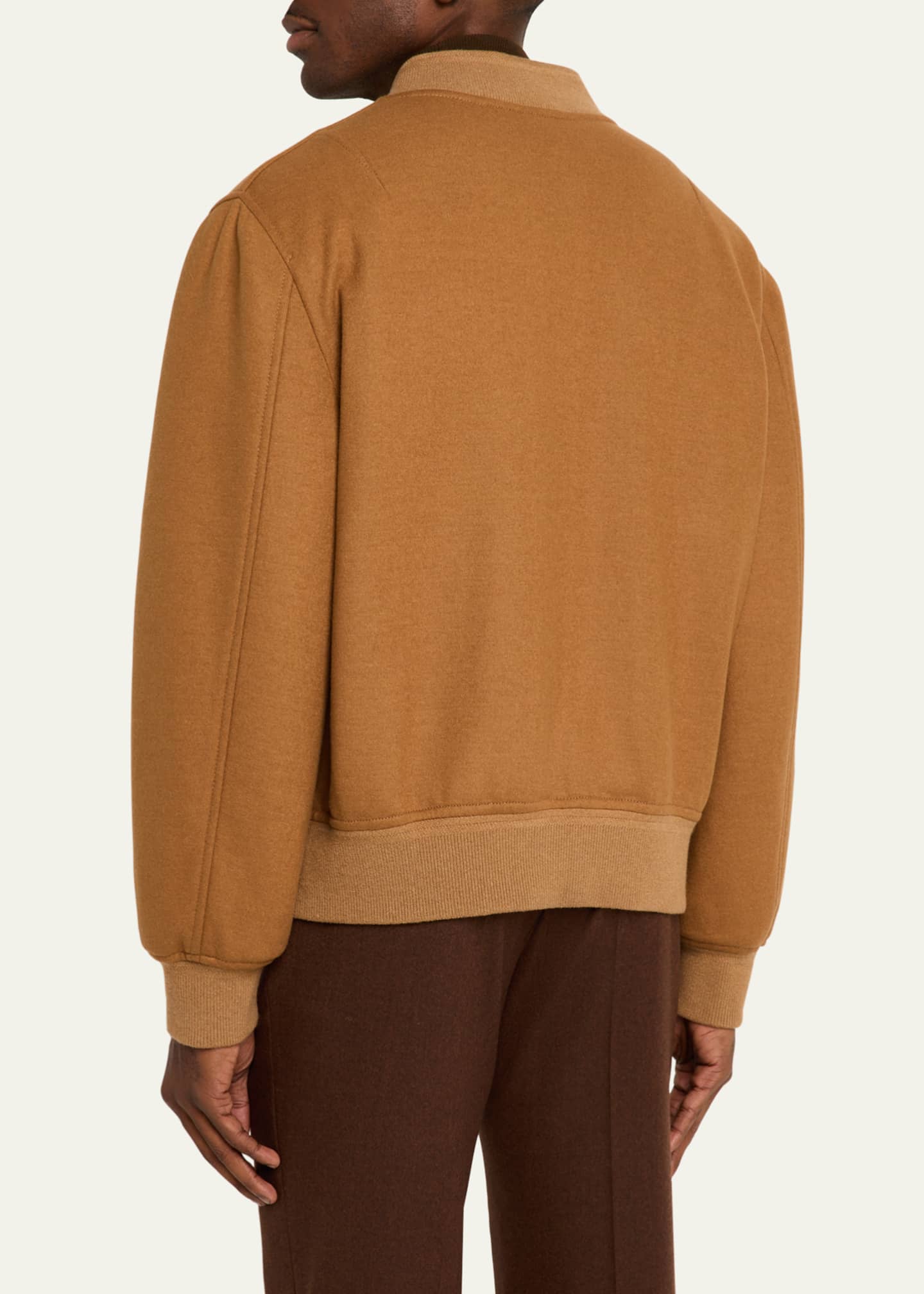 Brioni Men's Wool and Cashmere Bomber Jacket Image 3 of 5