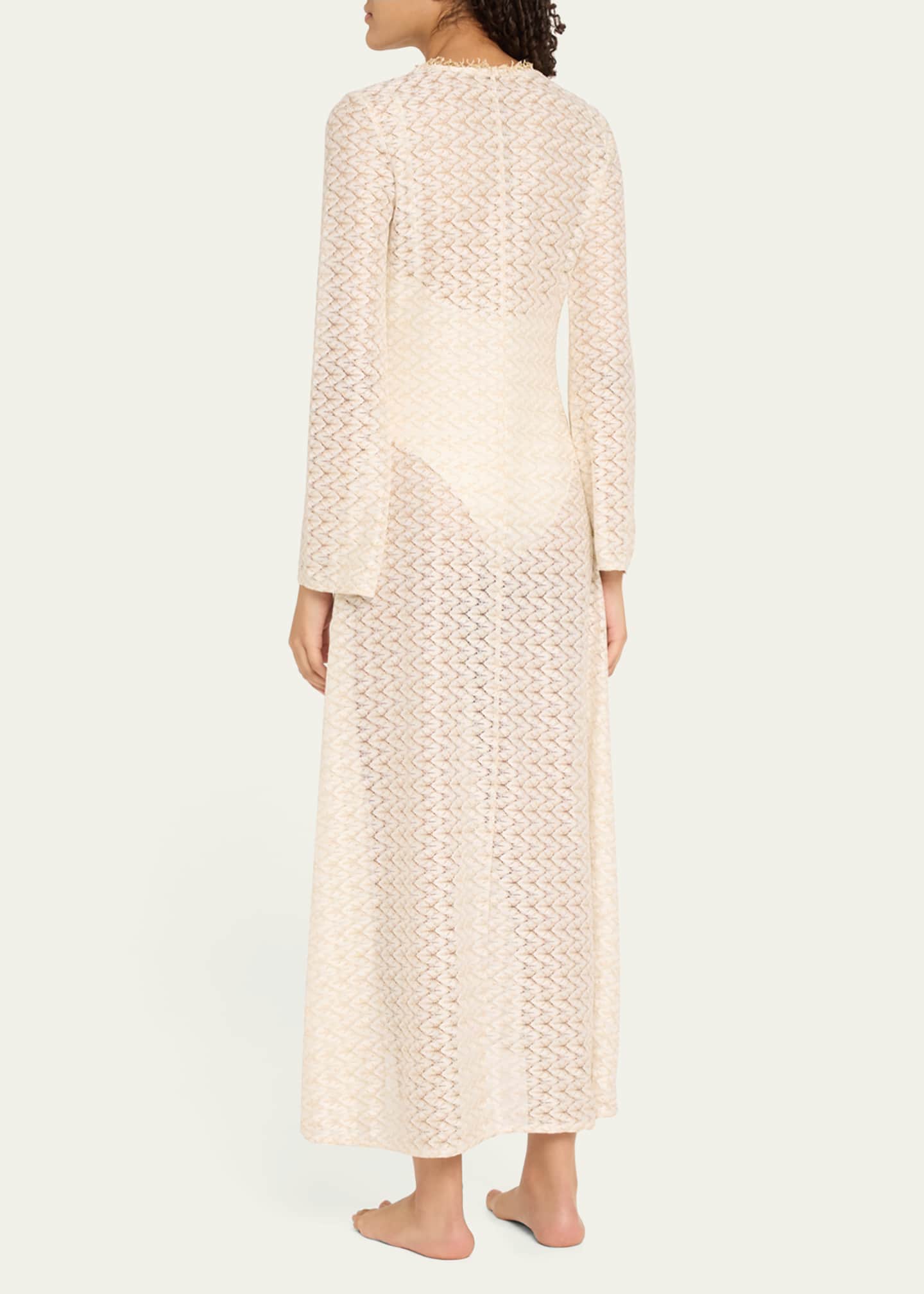 Ramy Brook Fatima Metallic Knit Coverup Image 3 of 5