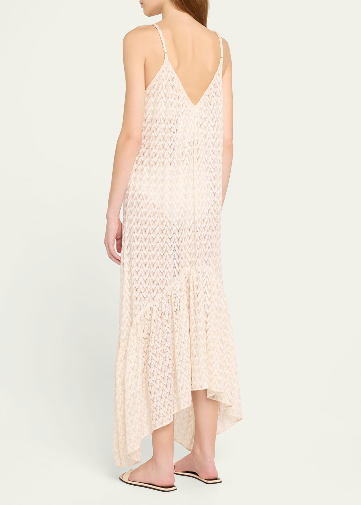 Ramy Brook Anya Metallic Zig-Zag Maxi Dress Image 3 of 5