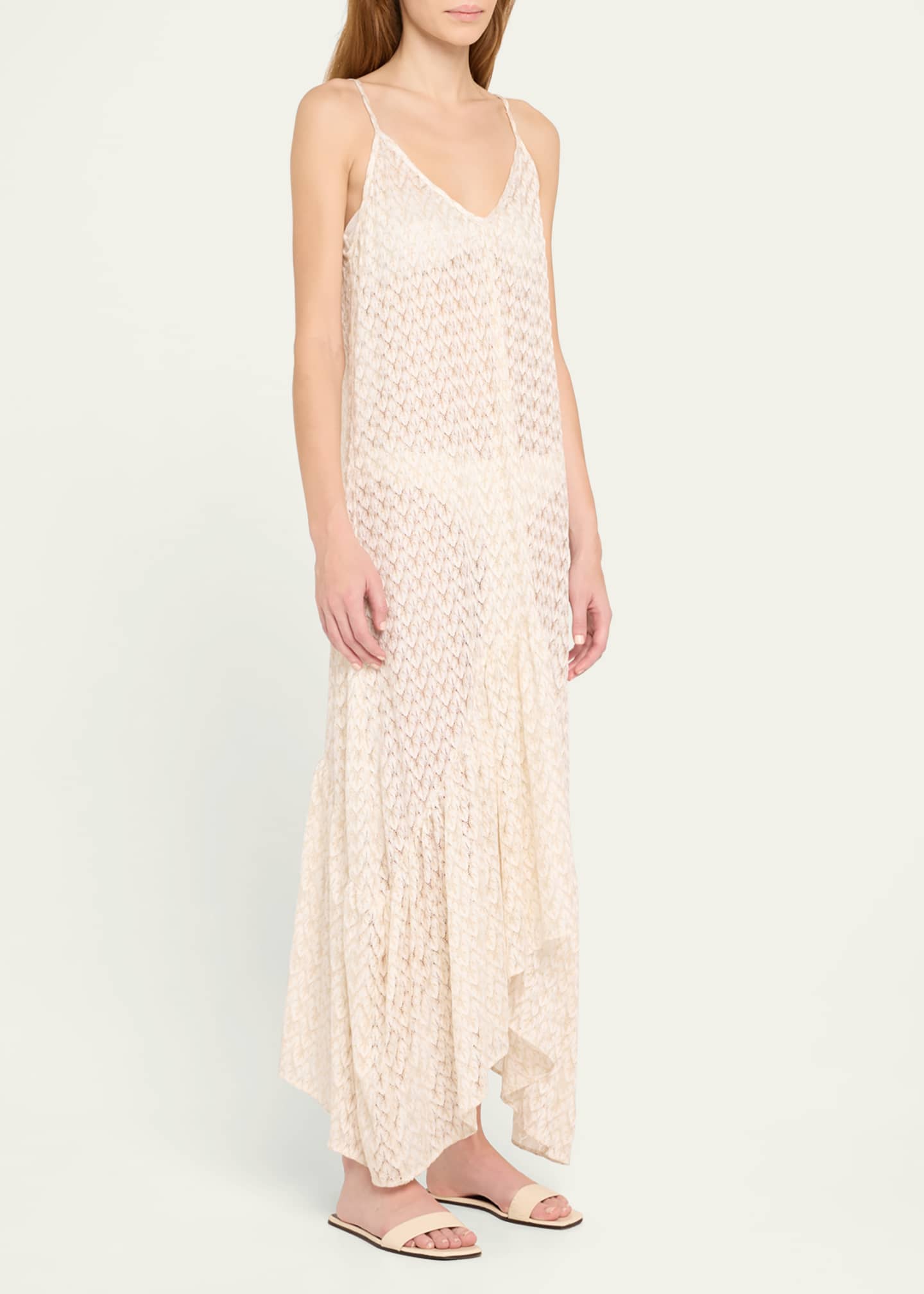 Ramy Brook Anya Metallic Zig-Zag Maxi Dress Image 4 of 5