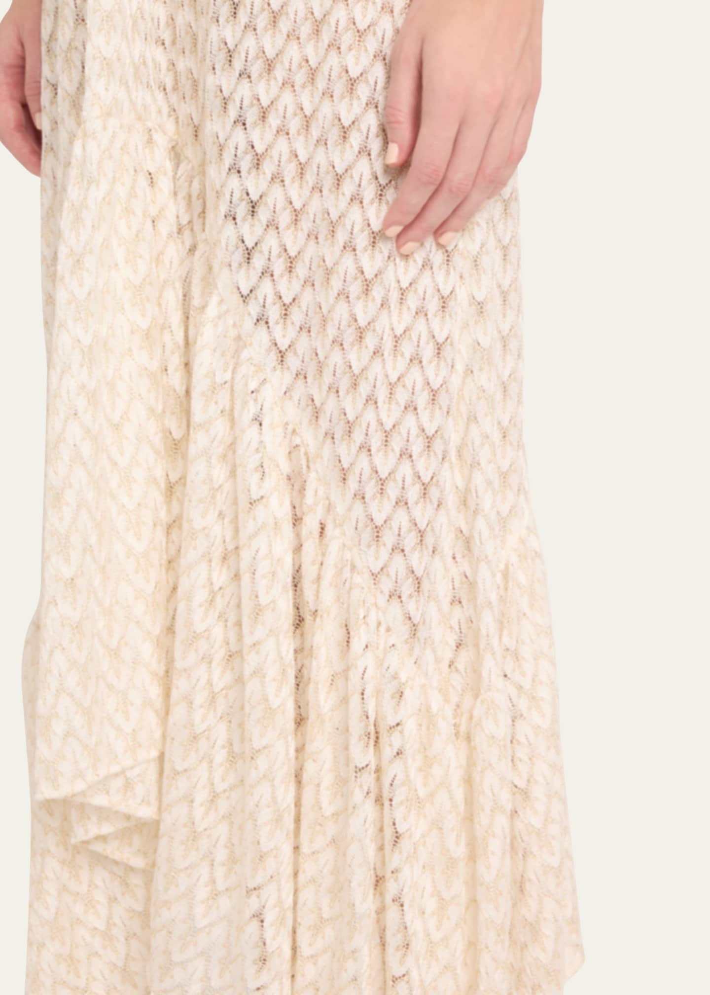 Ramy Brook Anya Metallic Zig-Zag Maxi Dress Image 5 of 5