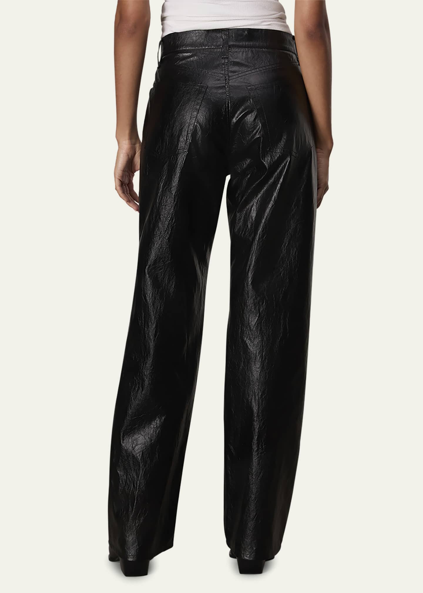 Rag & Bone Shea Straight Faux Leather Pants Image 3 of 5