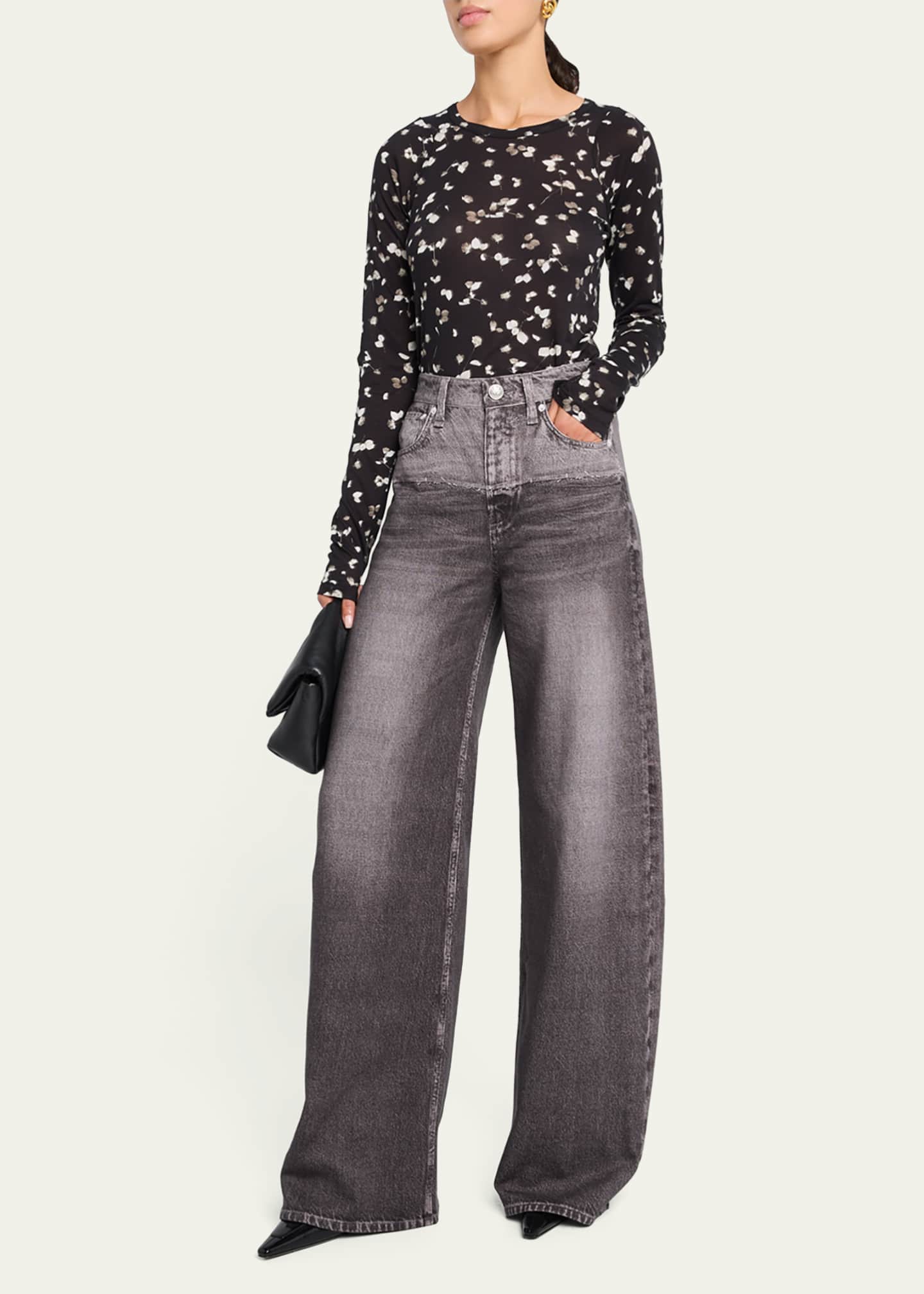 Rag & Bone Miramar Fleece Sofie Wide-Leg Pants Image 2 of 5