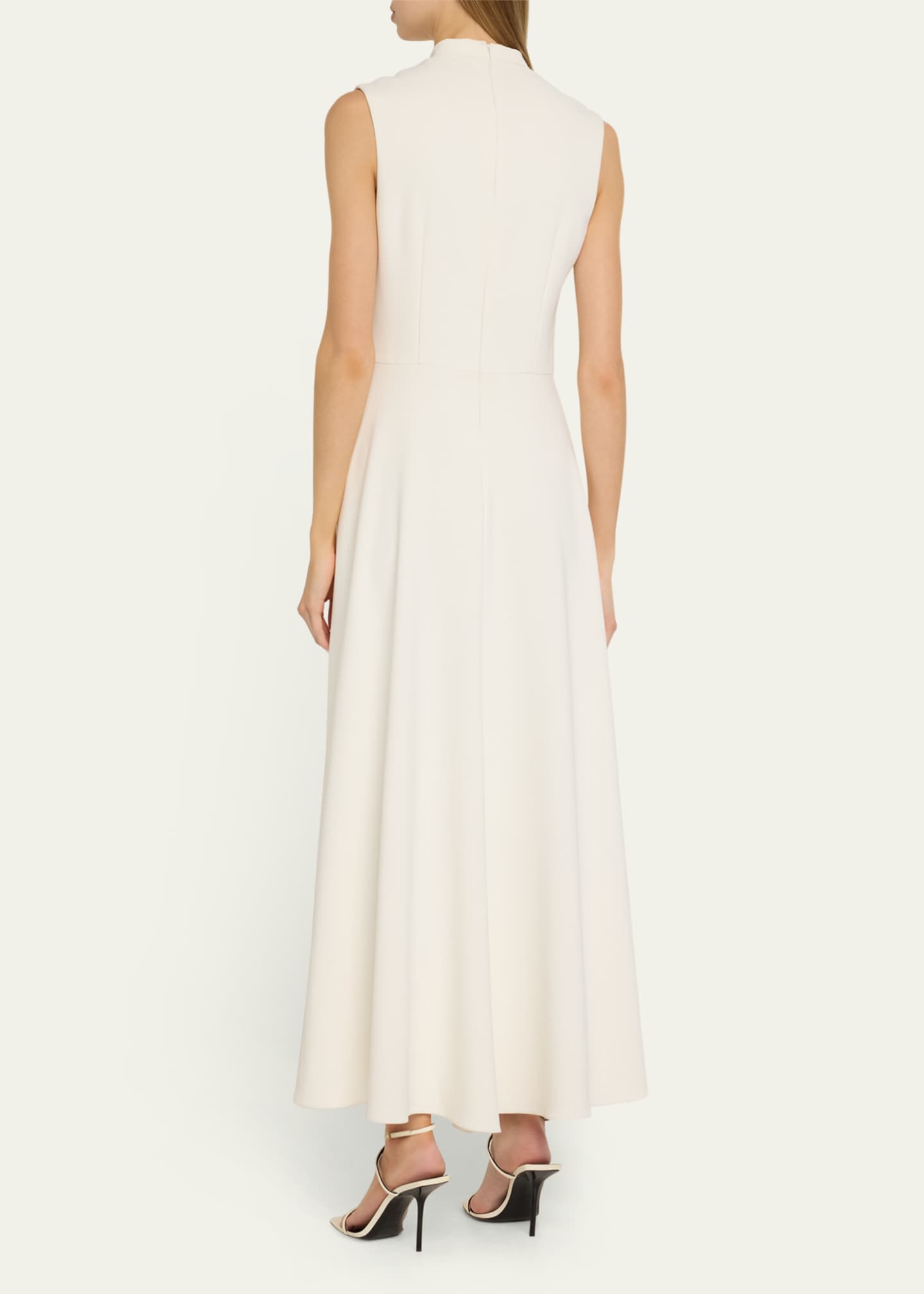 Rickie Freeman for Teri Jon Sleeveless High-Low Crepe Maxi Dress Image 3 of 5