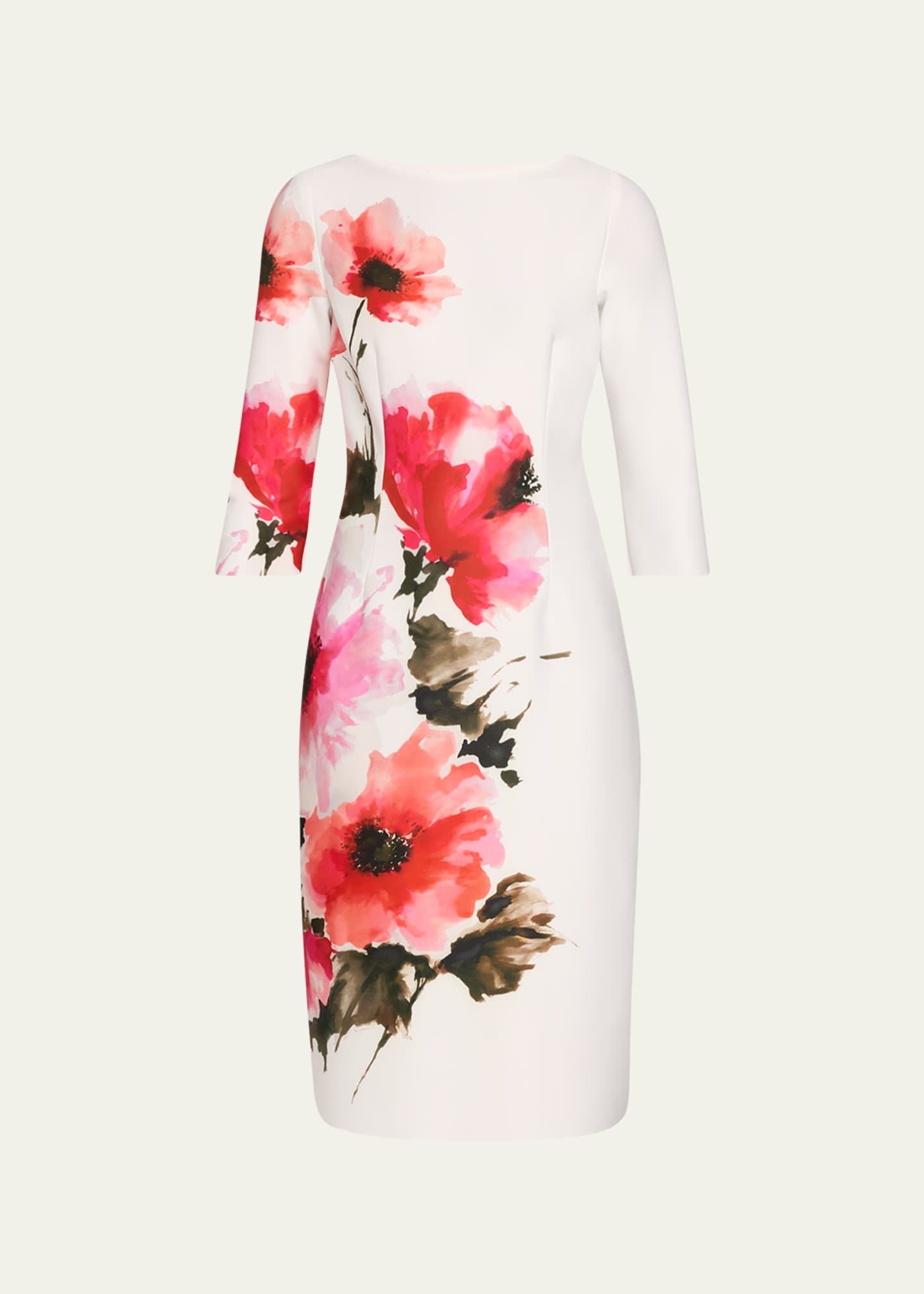 Rickie Freeman for Teri Jon Floral-Print Scuba Dress - Bergdorf Goodman