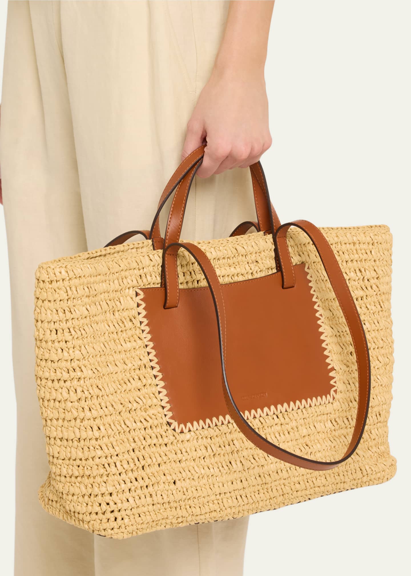 Ulla Johnson Lali Large Raffia Tote Bag Image 2 of 6