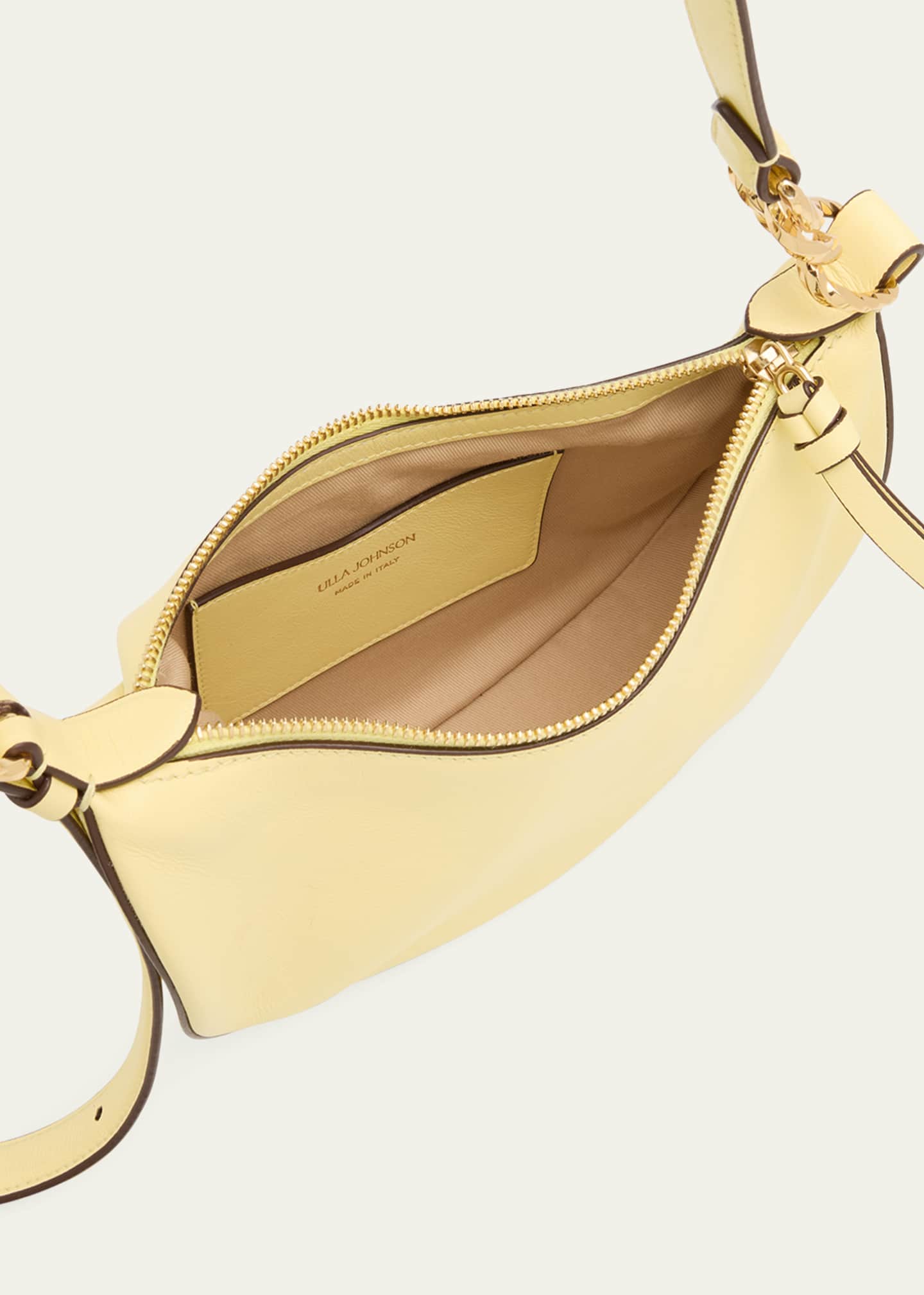 Ulla Johnson Twyla Mini Leather Shoulder Hobo Bag Image 4 of 6