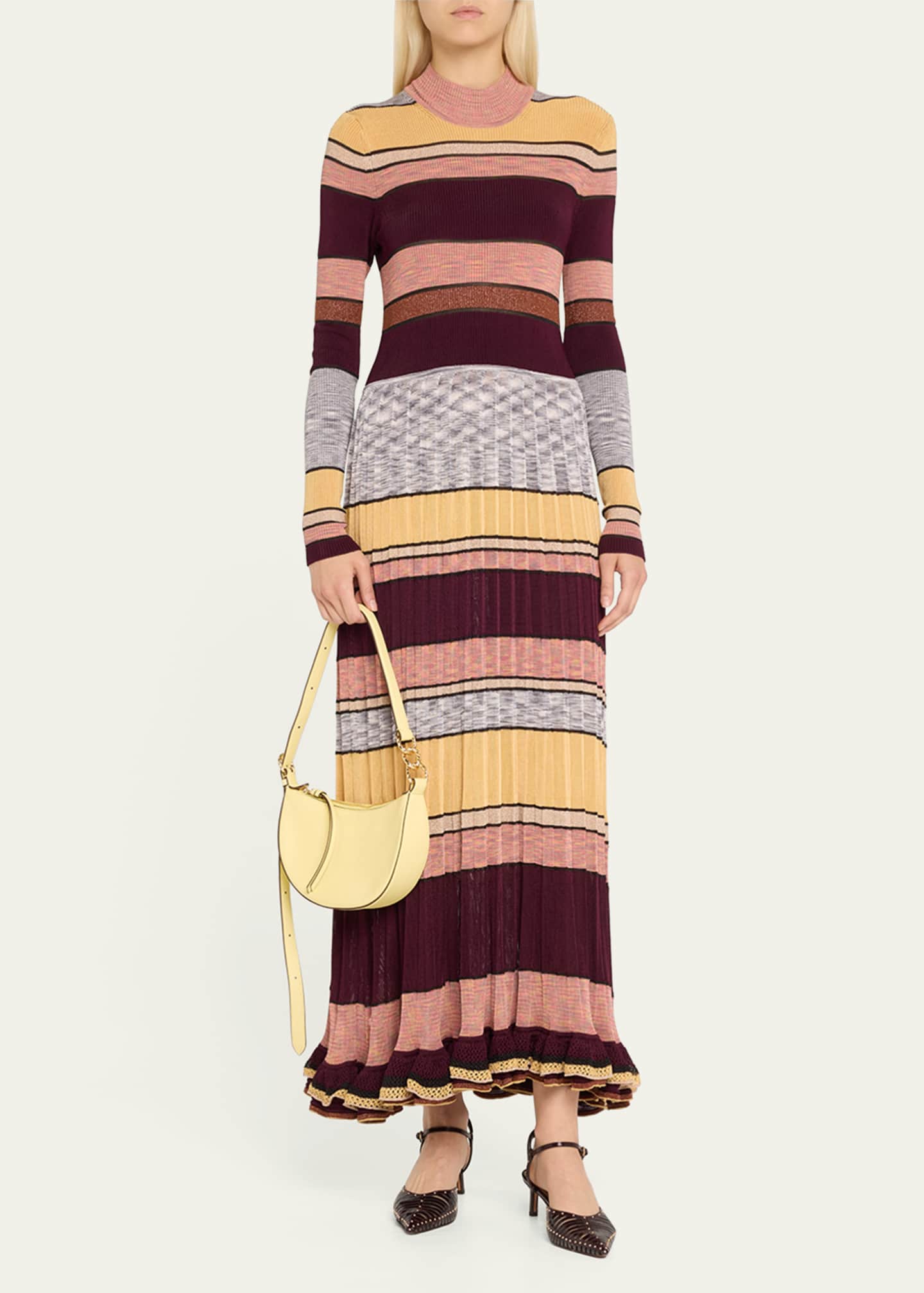 Ulla Johnson Twyla Mini Leather Shoulder Hobo Bag Image 5 of 6