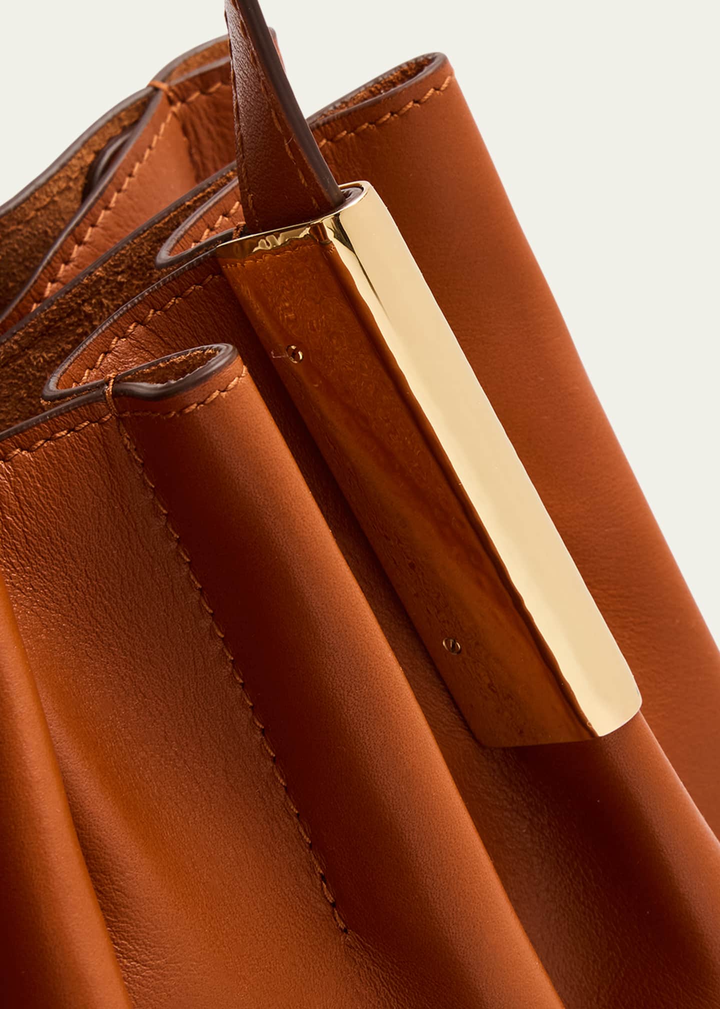 Ulla Johnson Isadora Mini Ruched Leather Tote Bag Image 6 of 6