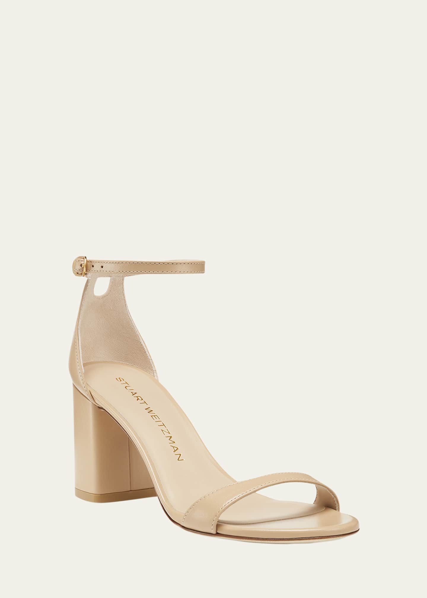 Stuart Weitzman Nudist 75mm Block Sandals Image 3 of 6