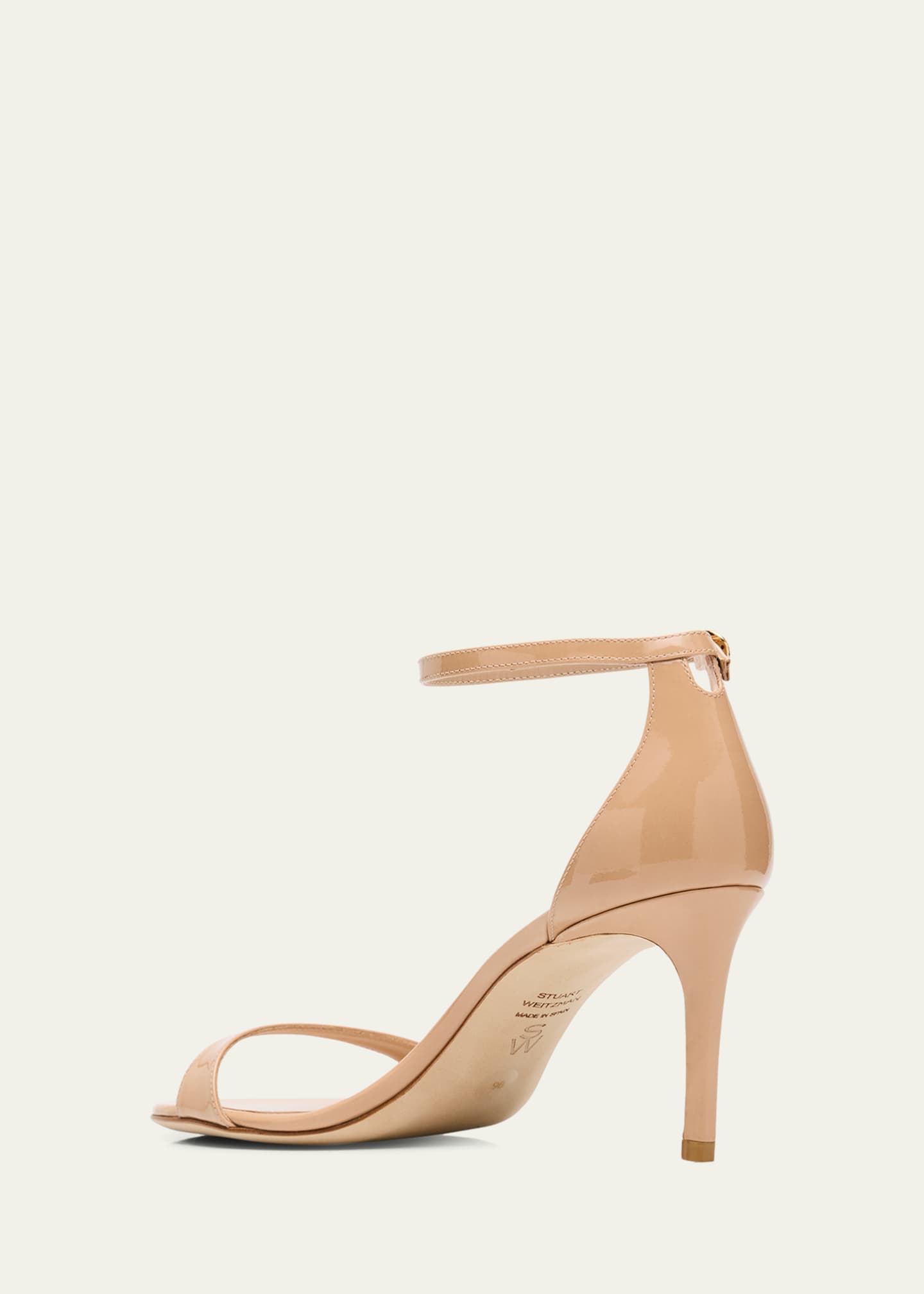 Stuart Weitzman Nudist Ii 75 Patent Leather Sandals Image 4 of 6
