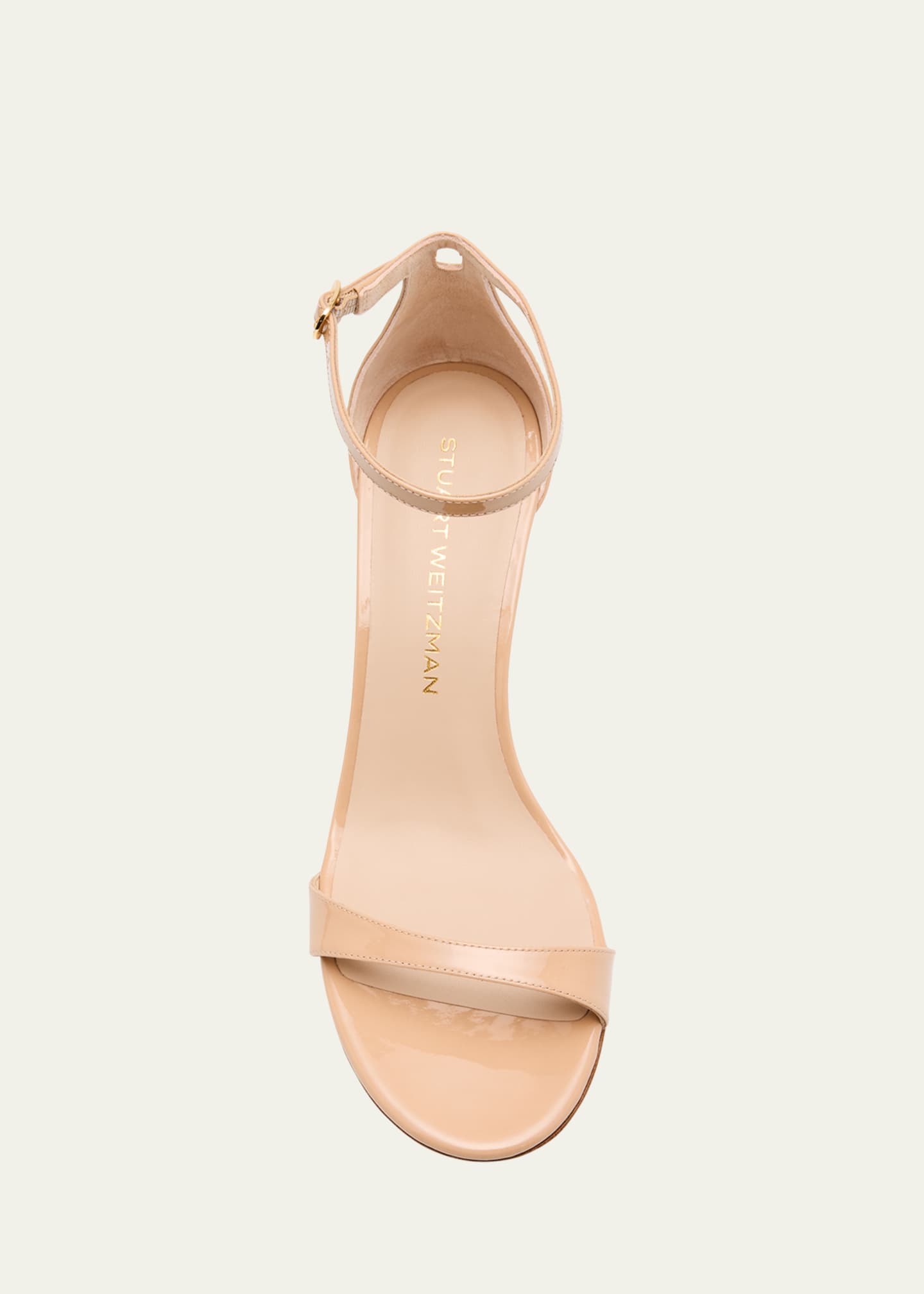 Stuart Weitzman Nudist Ii 75 Patent Leather Sandals Image 6 of 6