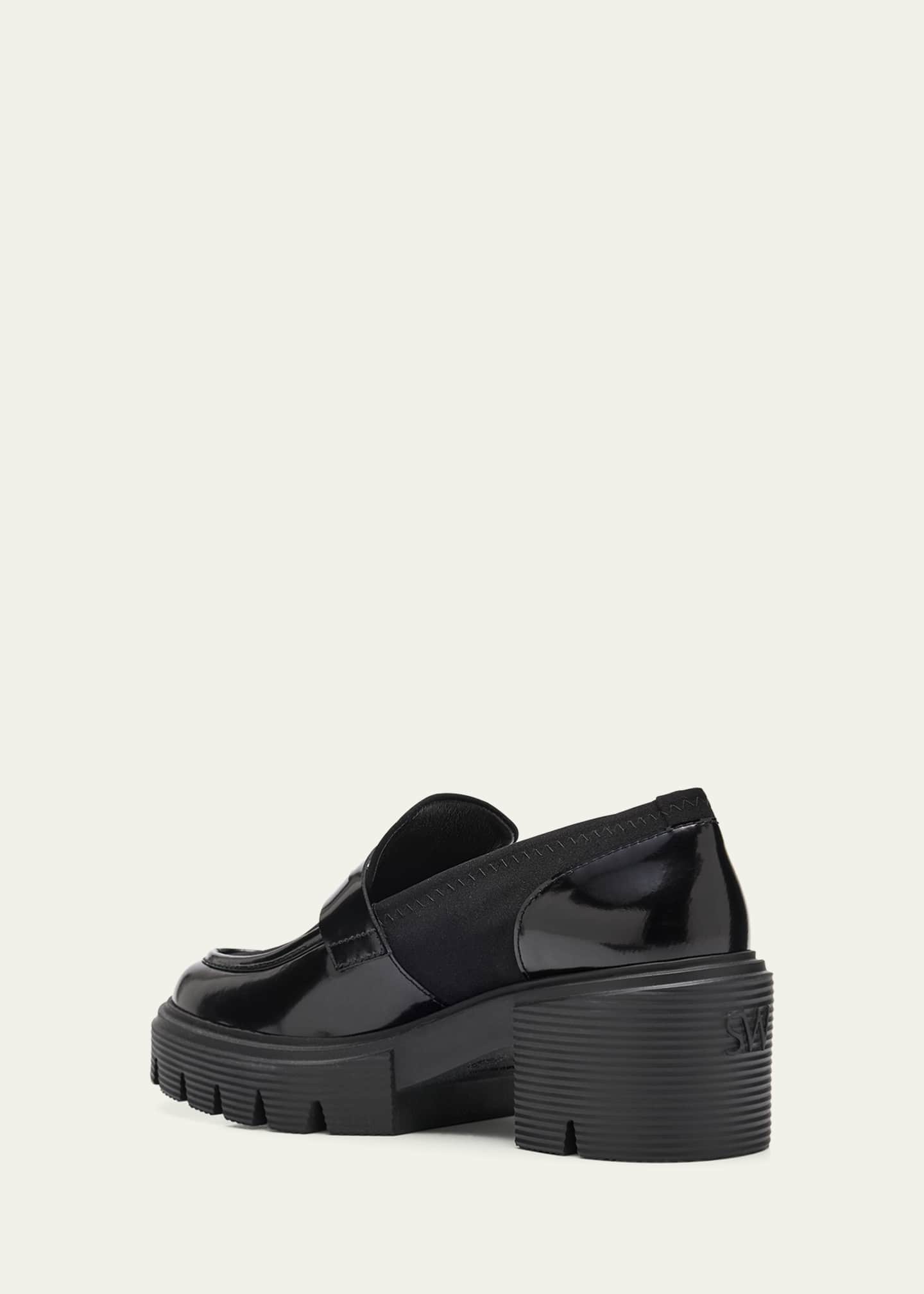 Stuart Weitzman Soho Leather Casual Penny Loafers Image 4 of 6