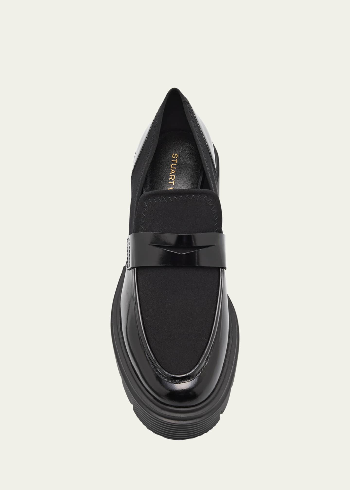 Stuart Weitzman Soho Leather Casual Penny Loafers Image 6 of 6