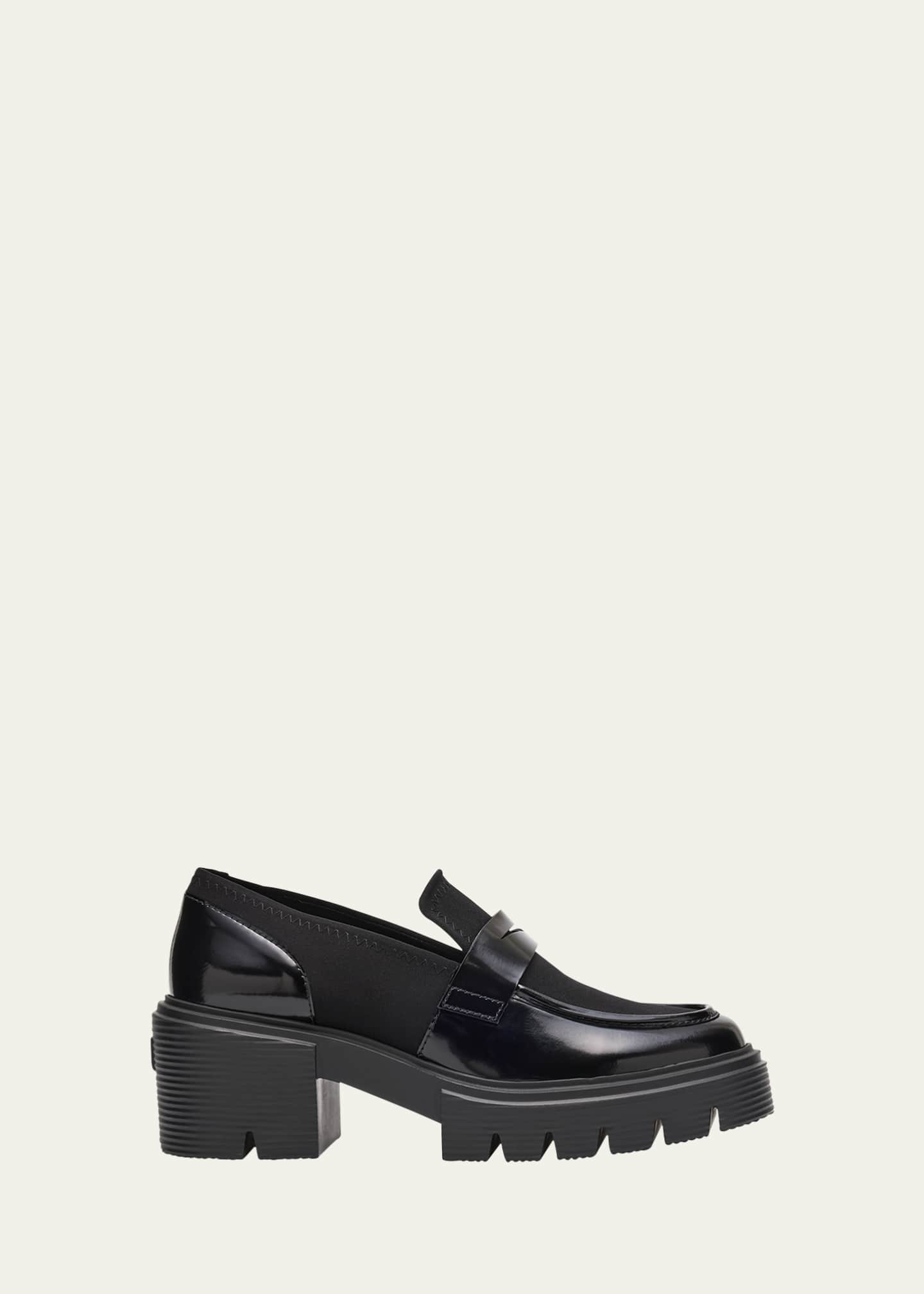 Stuart Weitzman Soho Leather Casual Penny Loafers Image 1 of 6