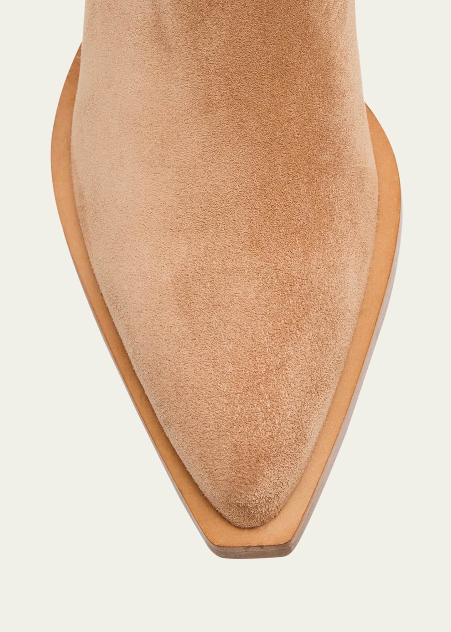 Stuart Weitzman Tate Knee-High Pointed Suede Boots Image 5 of 6