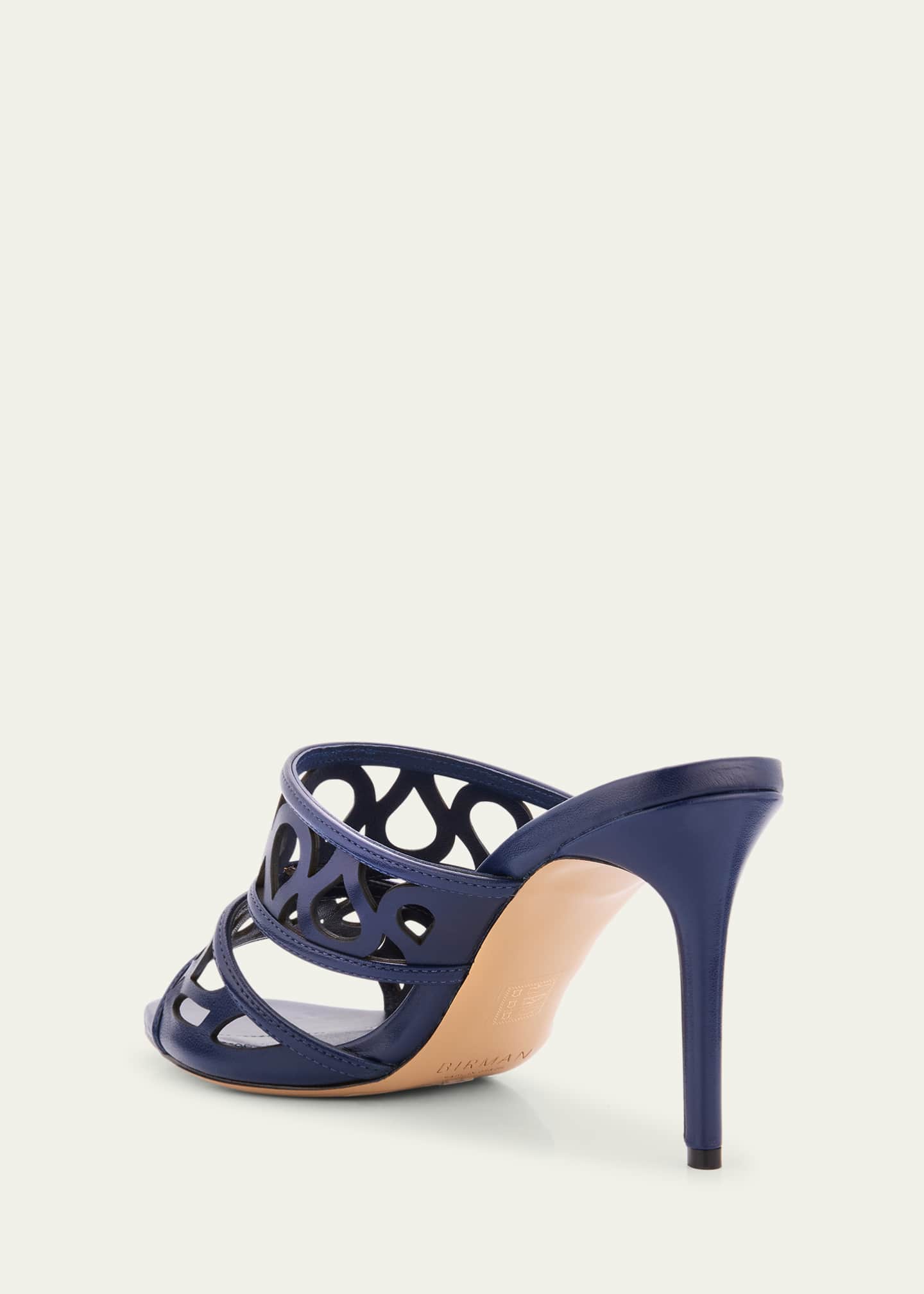 Alexandre Birman Dakota Cutout Leather Mule Sandals Image 4 of 6