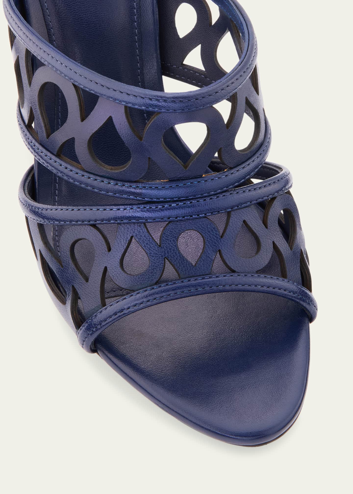 Alexandre Birman Dakota Cutout Leather Mule Sandals Image 5 of 6