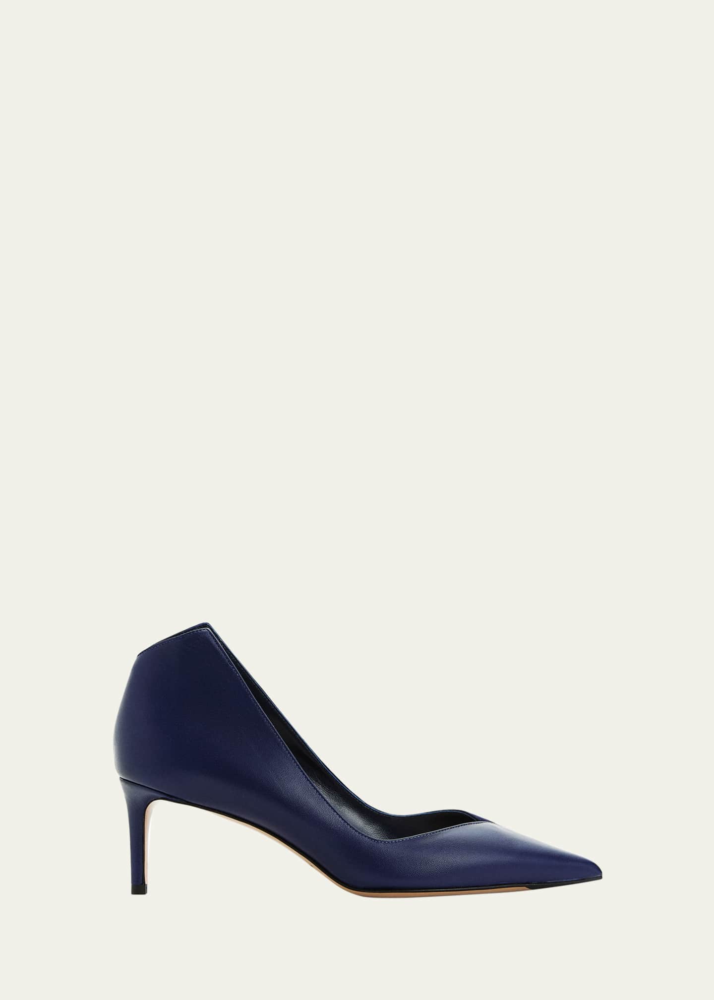 Alexandre Birman Pandora Shaped Leather Pumps Image 1 of 3