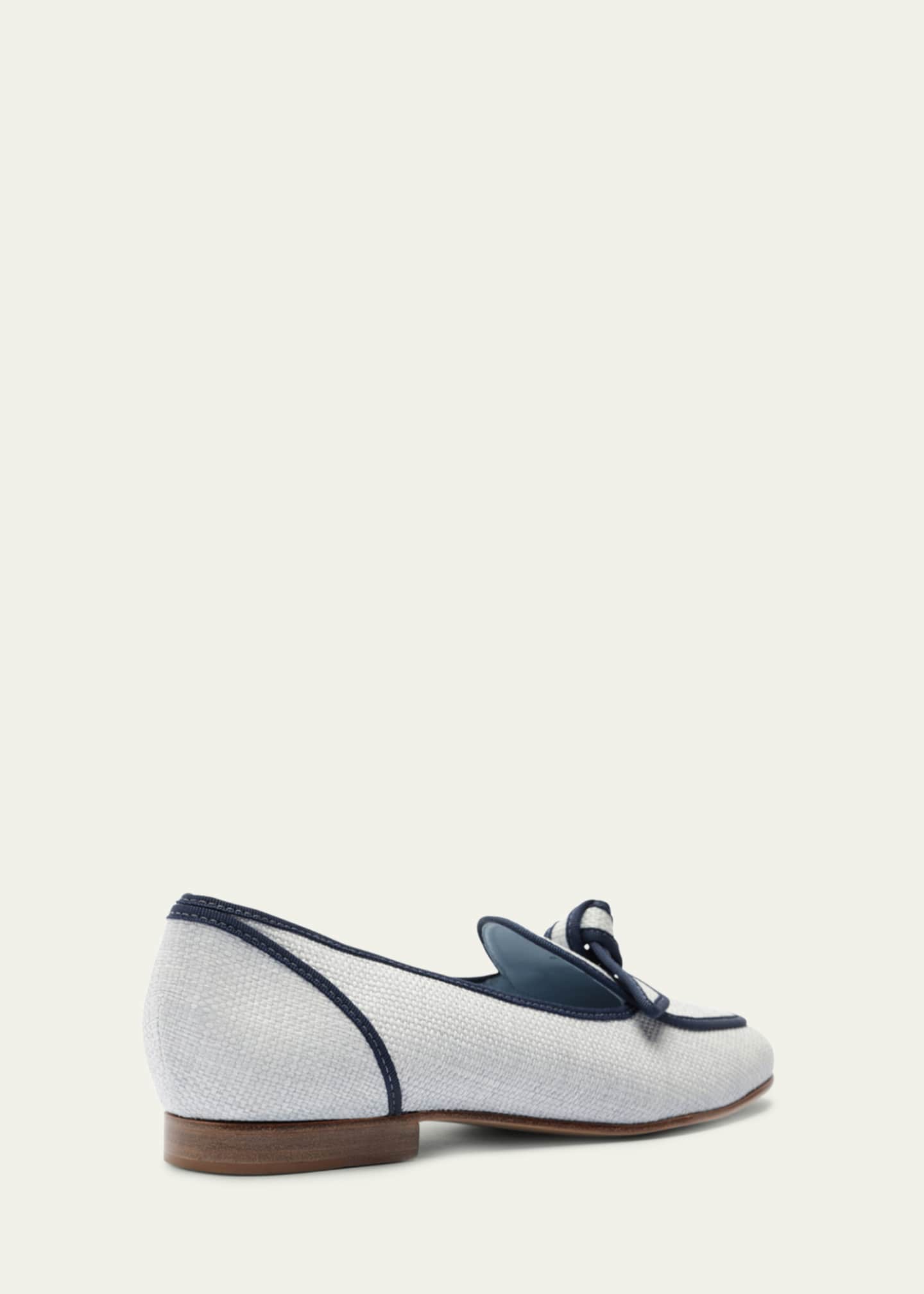 Alexandre Birman Raffia Knot Slip-on Loafers Image 3 of 5