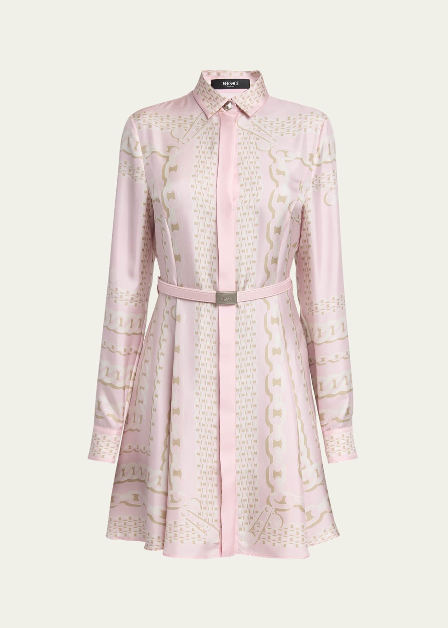 Versace Treasure Foulard Silk Twill Dress Image 1 of 5