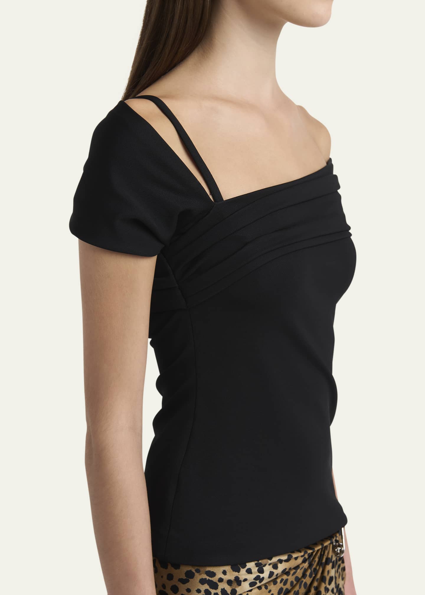 Versace Off-the-Shoulder Stretch Blouse Image 5 of 5