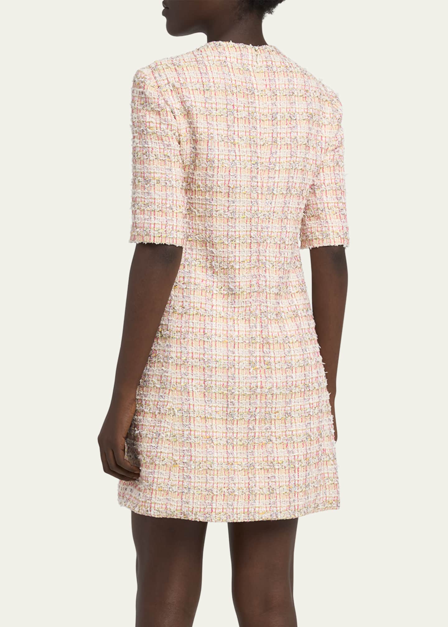 Versace Tweed Mini Dress Image 3 of 5