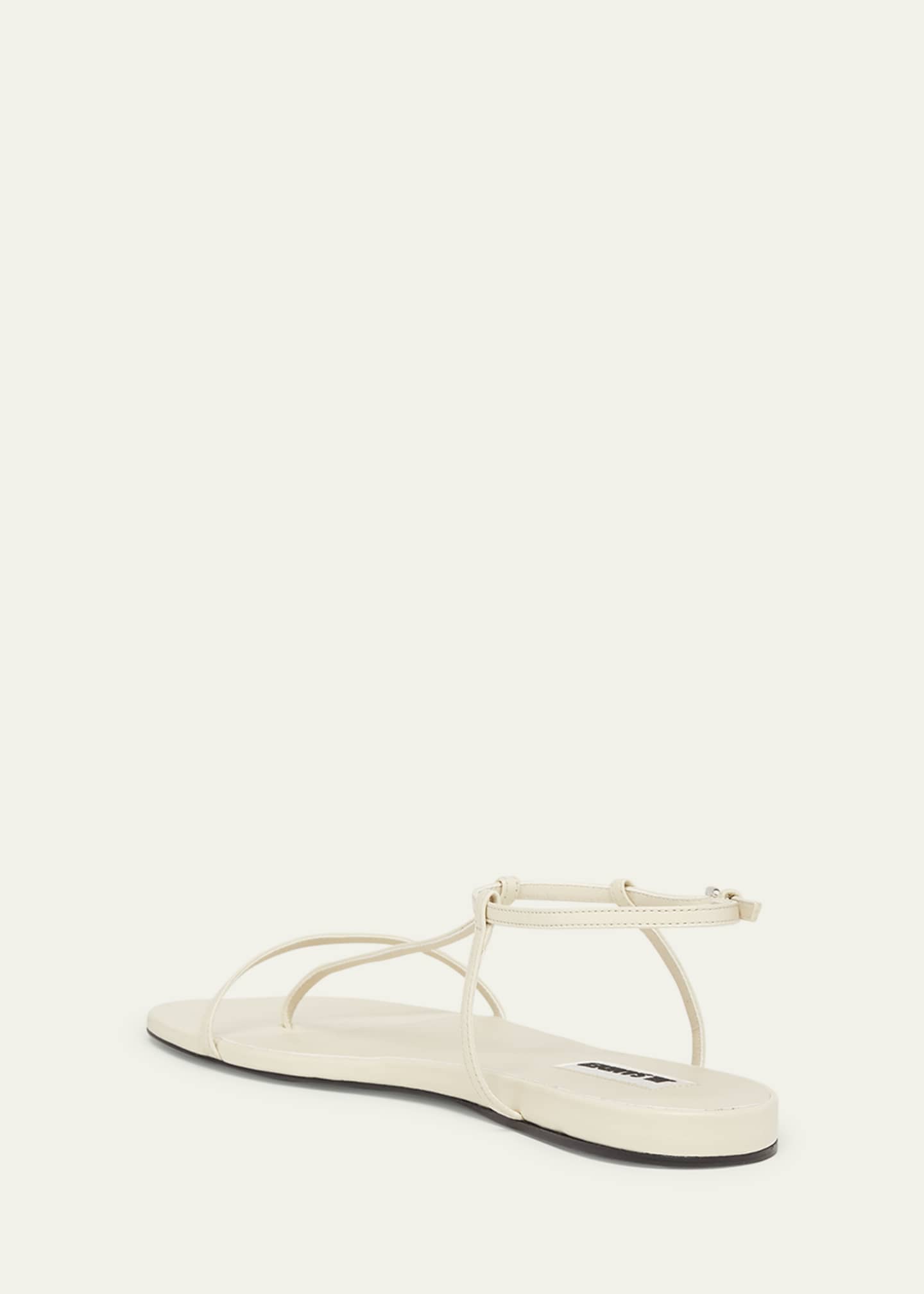 Jil Sander Leather T-Strap Sandals Image 4 of 5