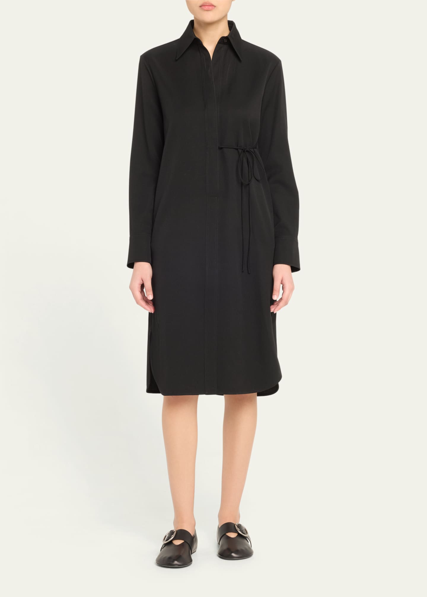 Jil Sander Soft Leather Mary Jane Ballerina Flats Image 3 of 5