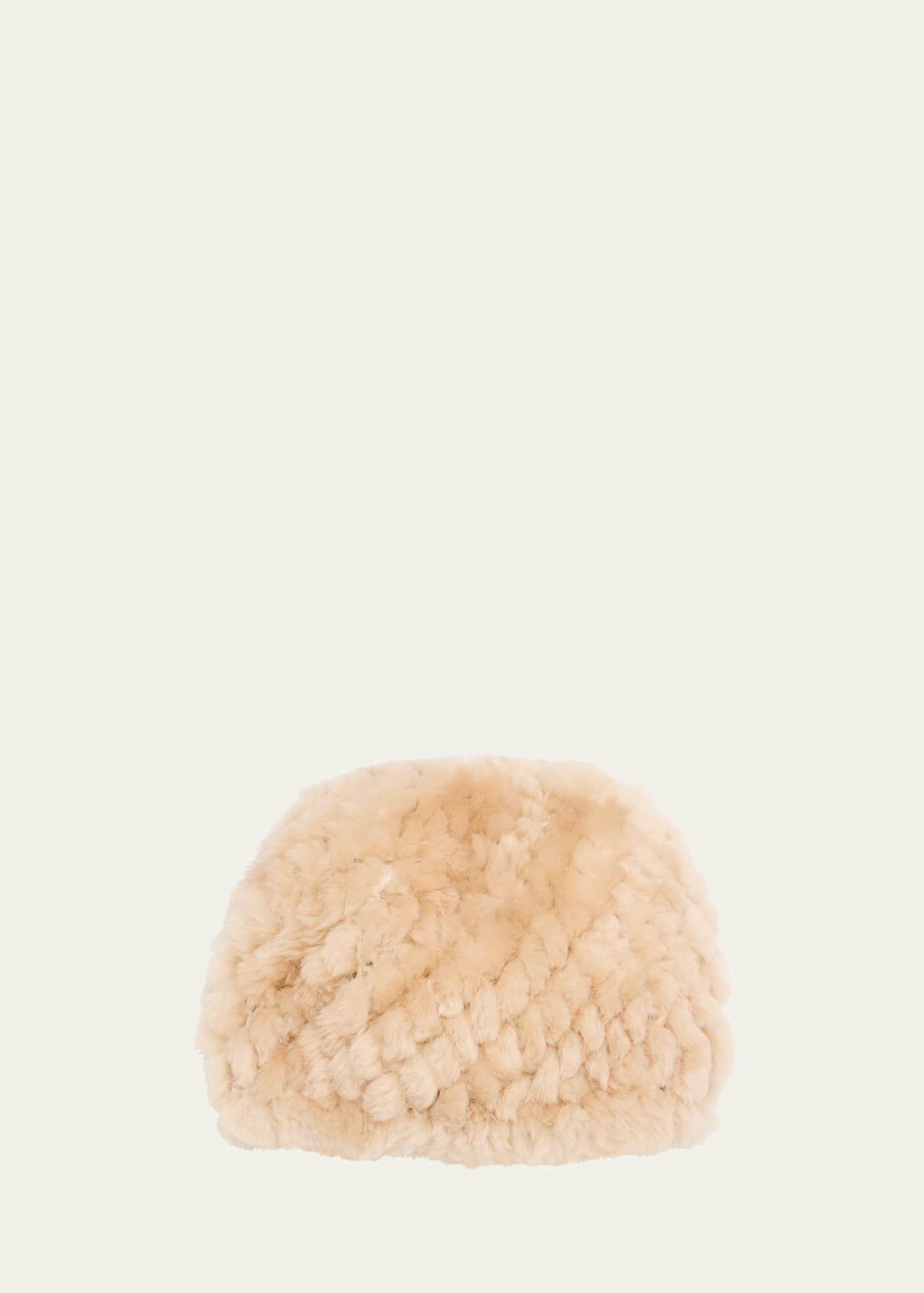 Pologeorgis Dyed Shearling Skully Hat