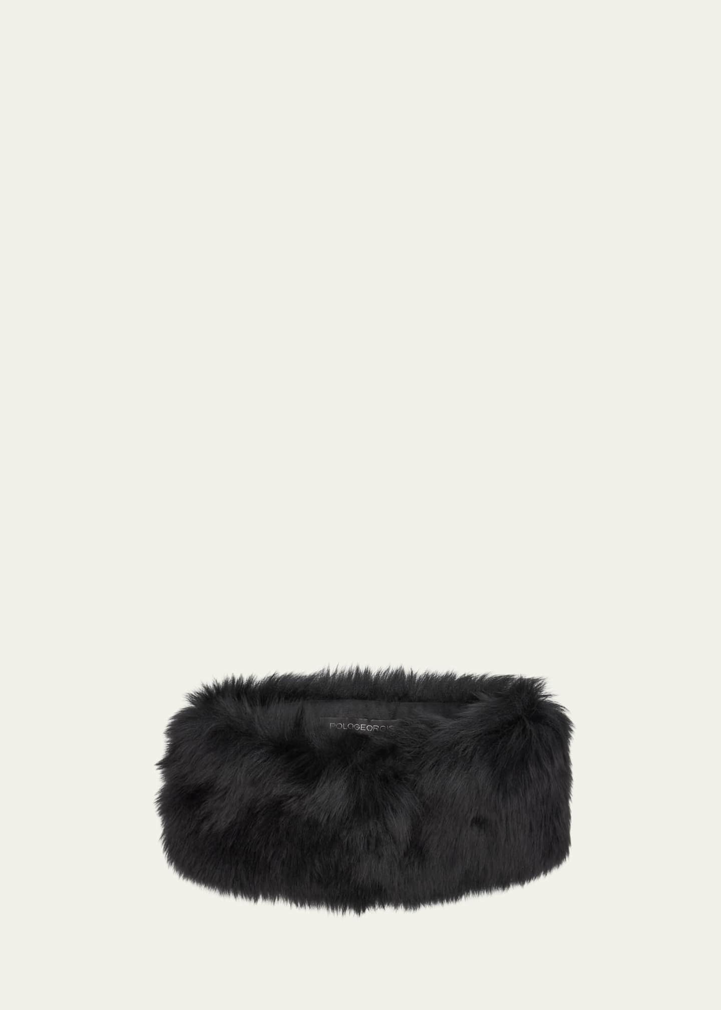 Pologeorgis Dyed Shearling Cashmere Blend Headband