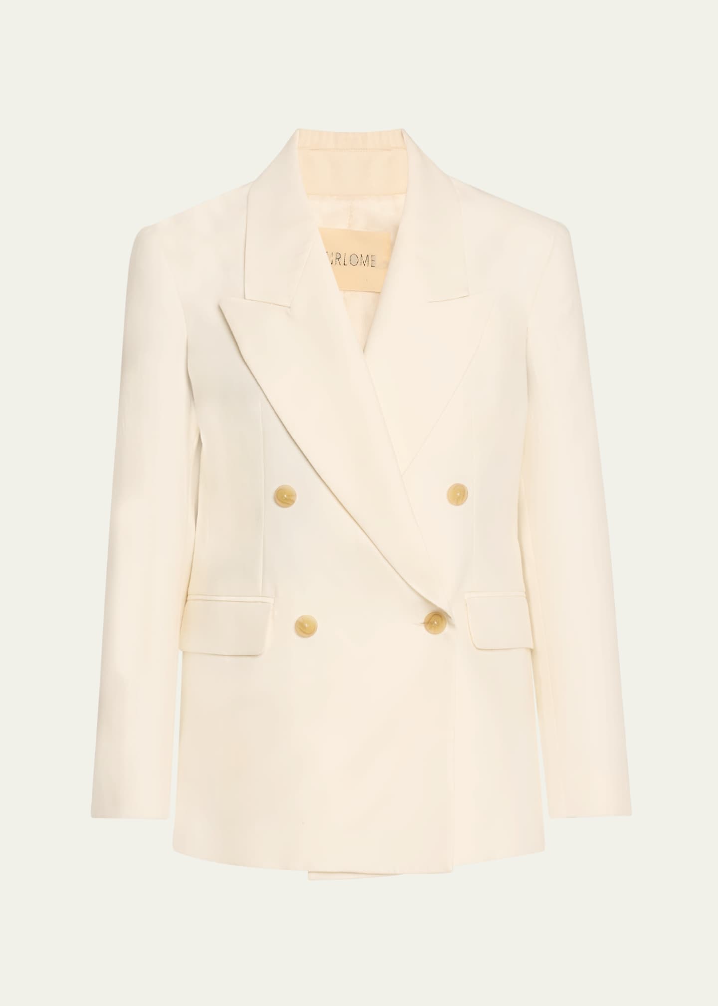 Antonella Double-Breasted Peak Lapel Blazer