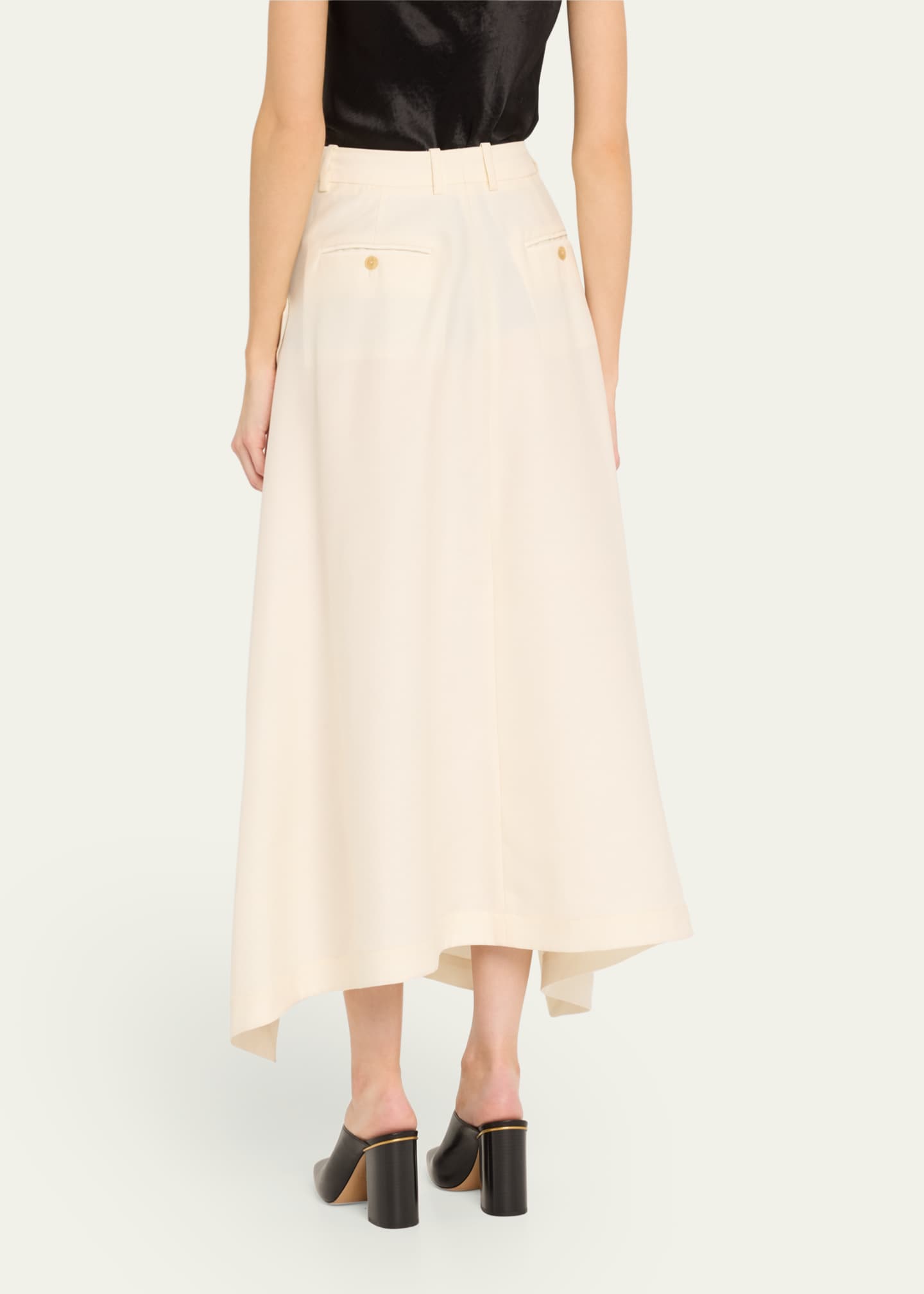 Silk wool midi skirt hotsell