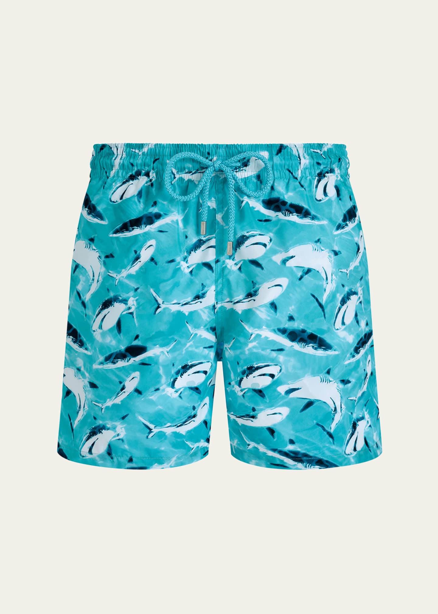 Vilebrequin Men's Requins Shark-Print Swim Shorts - Bergdorf Goodman
