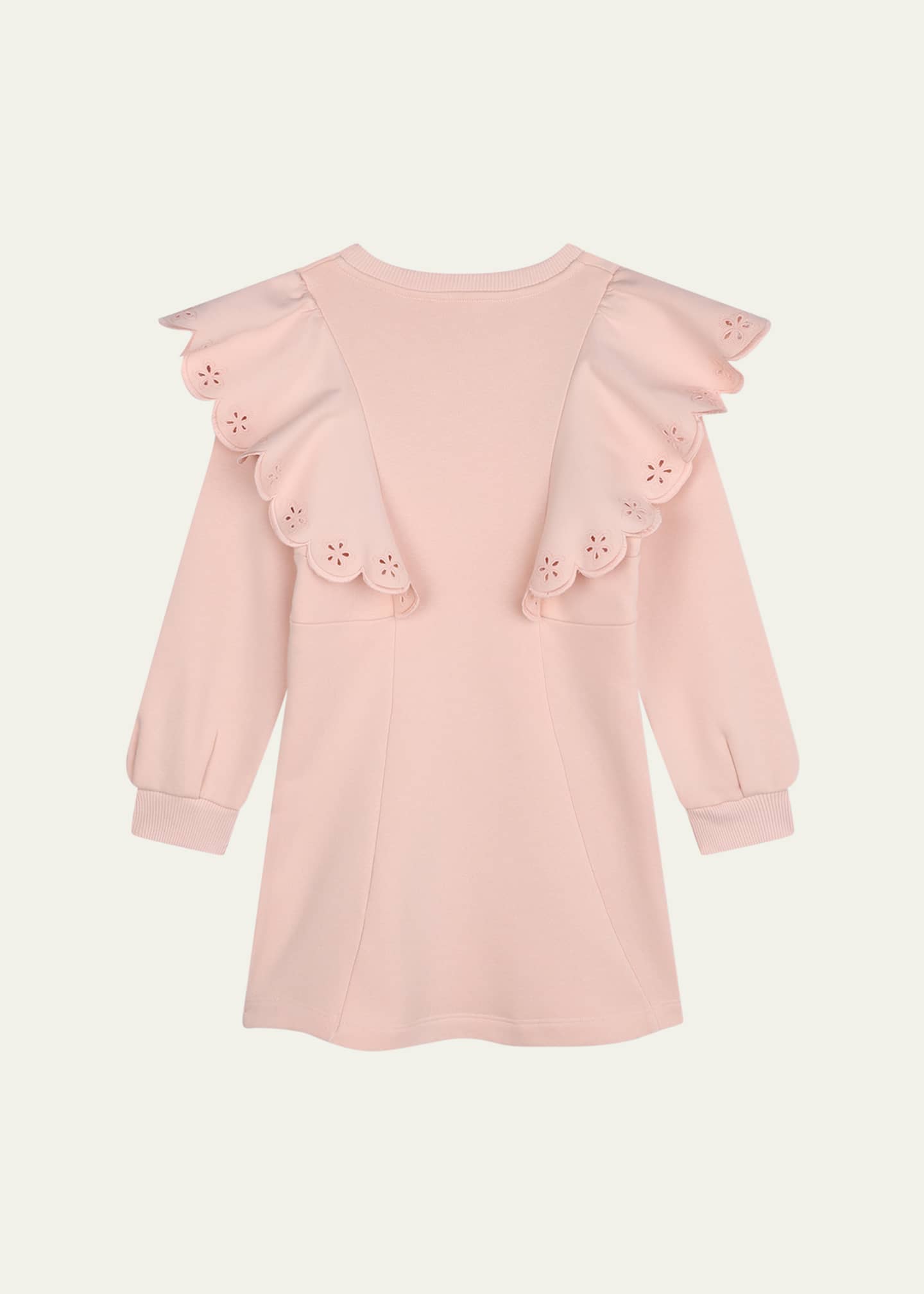 Chloe Girl's Scalloped Embroidered Dress, Size 4-5 Image 2 of 4