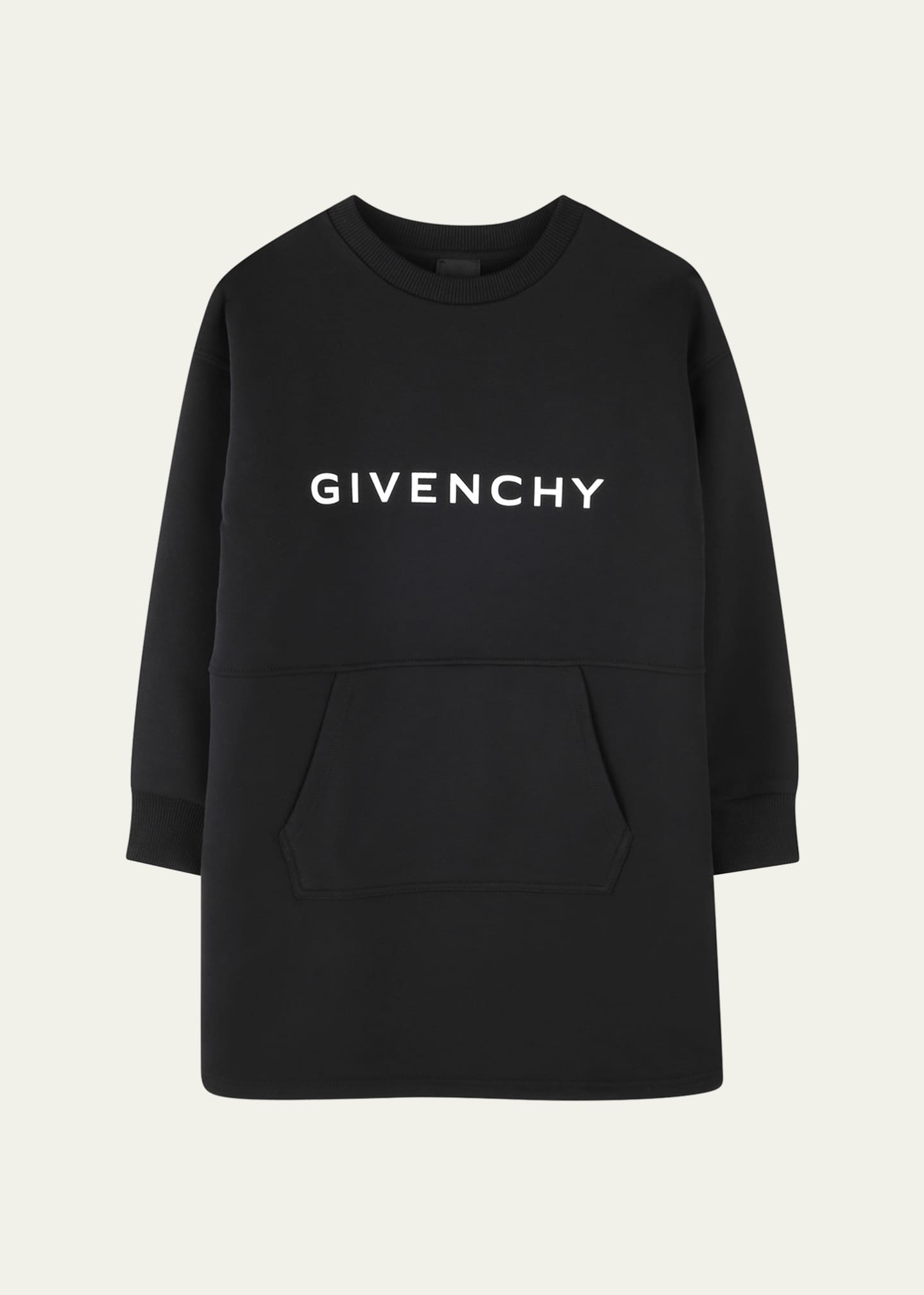 Givenchy Girl's Logo-Print Fleece Hoodie Dress, Size 6-12 Image 1 of 2