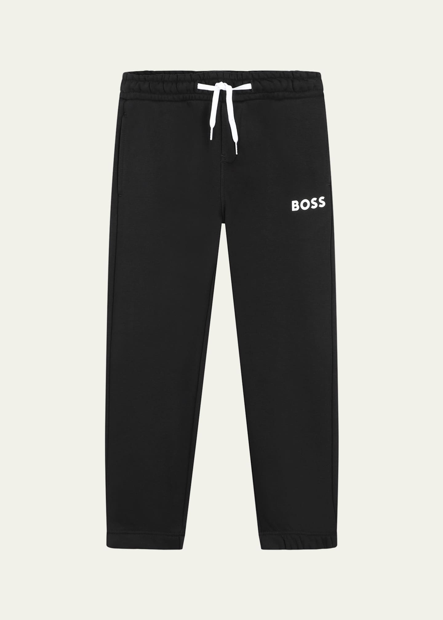 BOSS Kid's Logo-Print Fleece Sweatpants, Size 4-5 Image 1 of 2