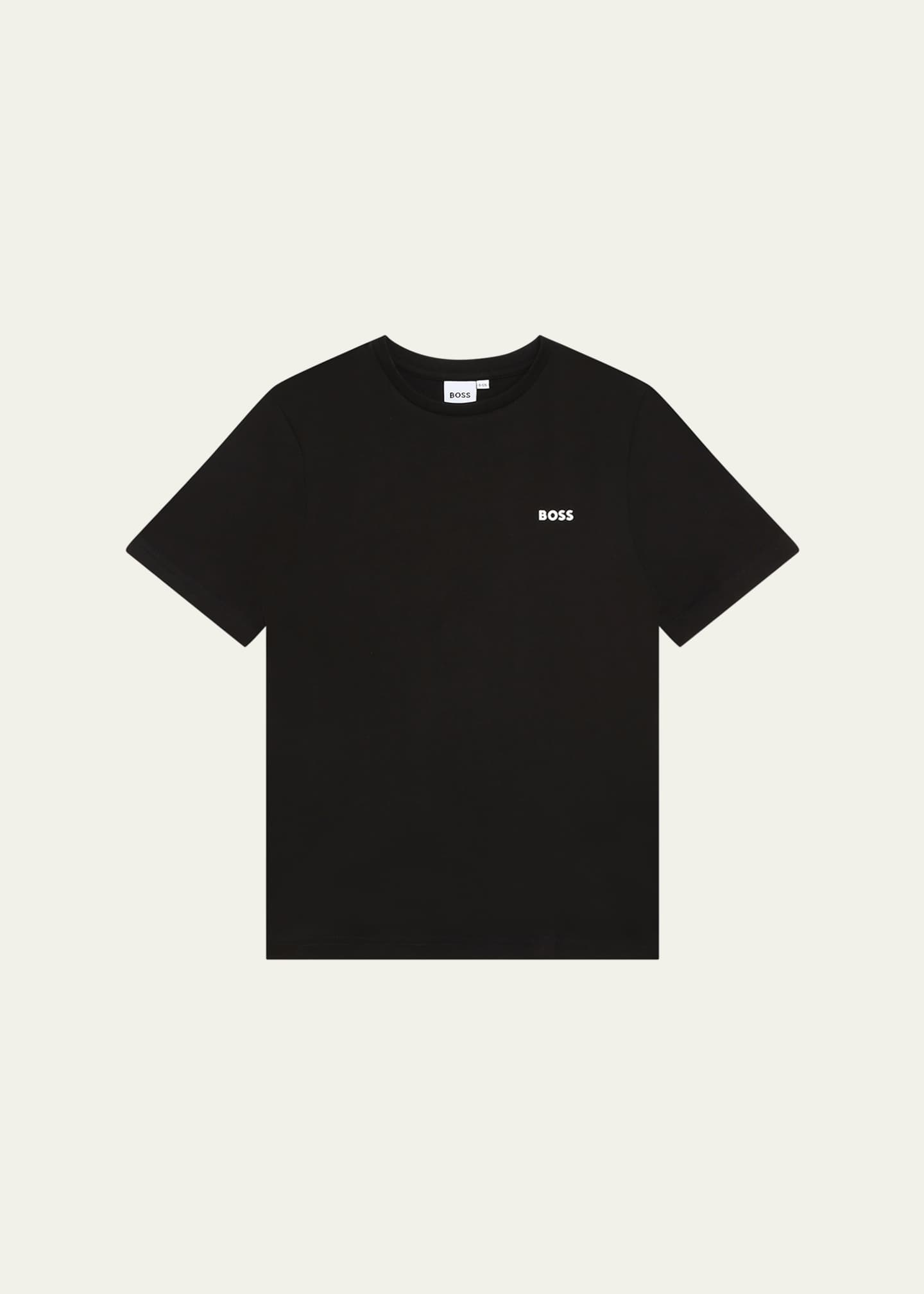 BOSS Boy's Contrast Logo-Print T-Shirt, Size 8-16 Image 1 of 2