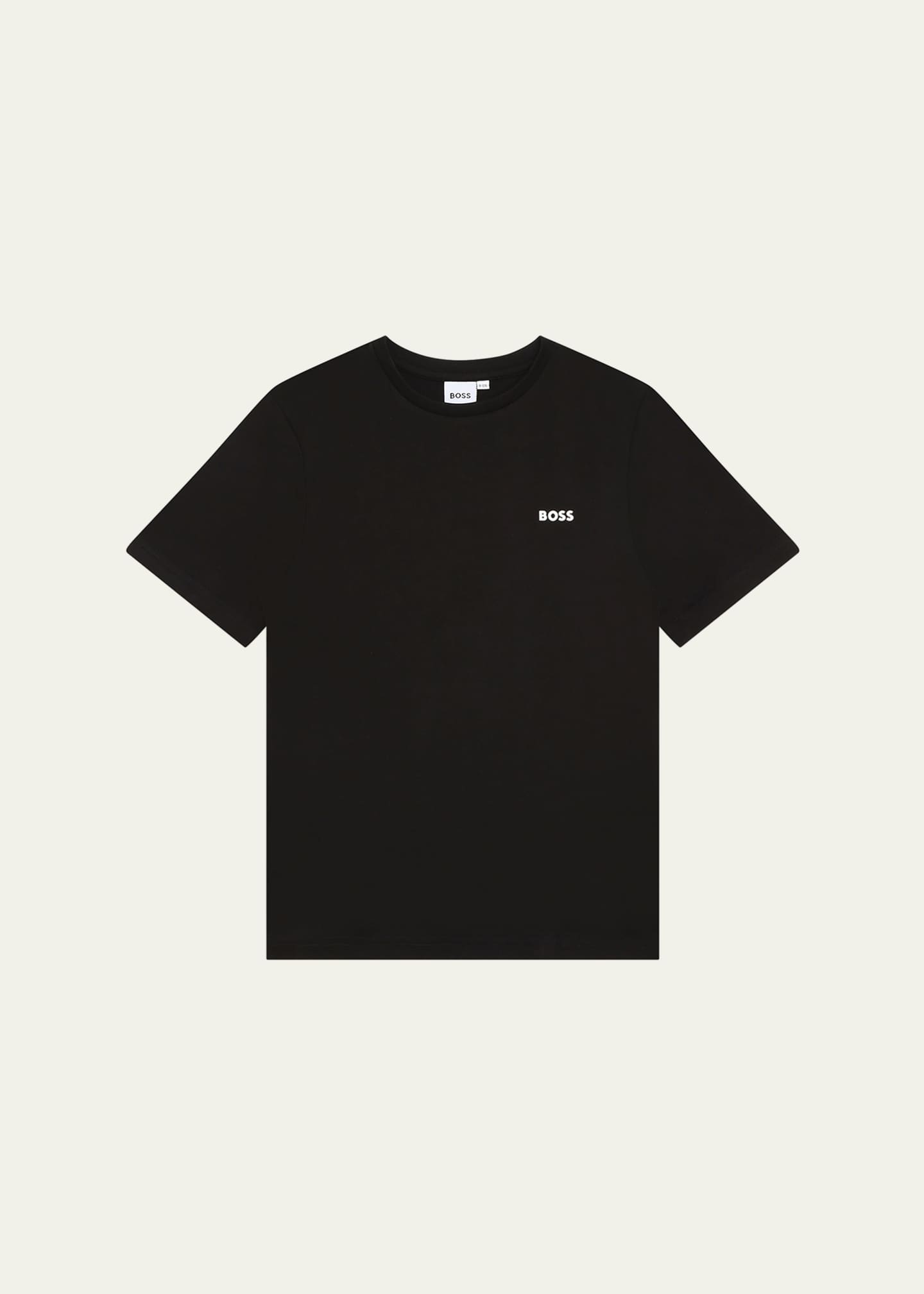 BOSS Boy's Contrast Logo-Print T-Shirt, Size 4-5 Image 1 of 2
