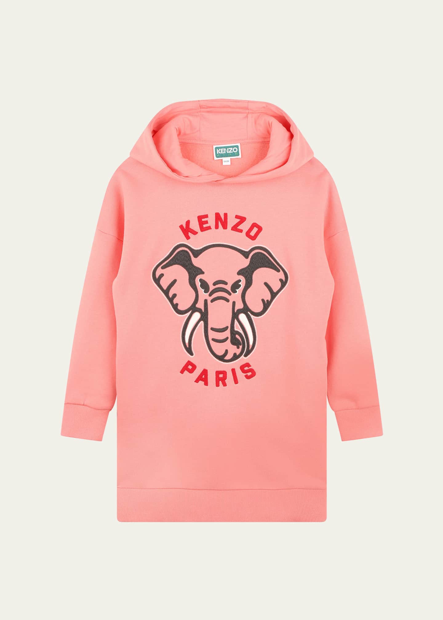 Kenzo Girl's Logo-Print Animal Graphic Fleece Dress, Size 2-5 Image 1 of 2